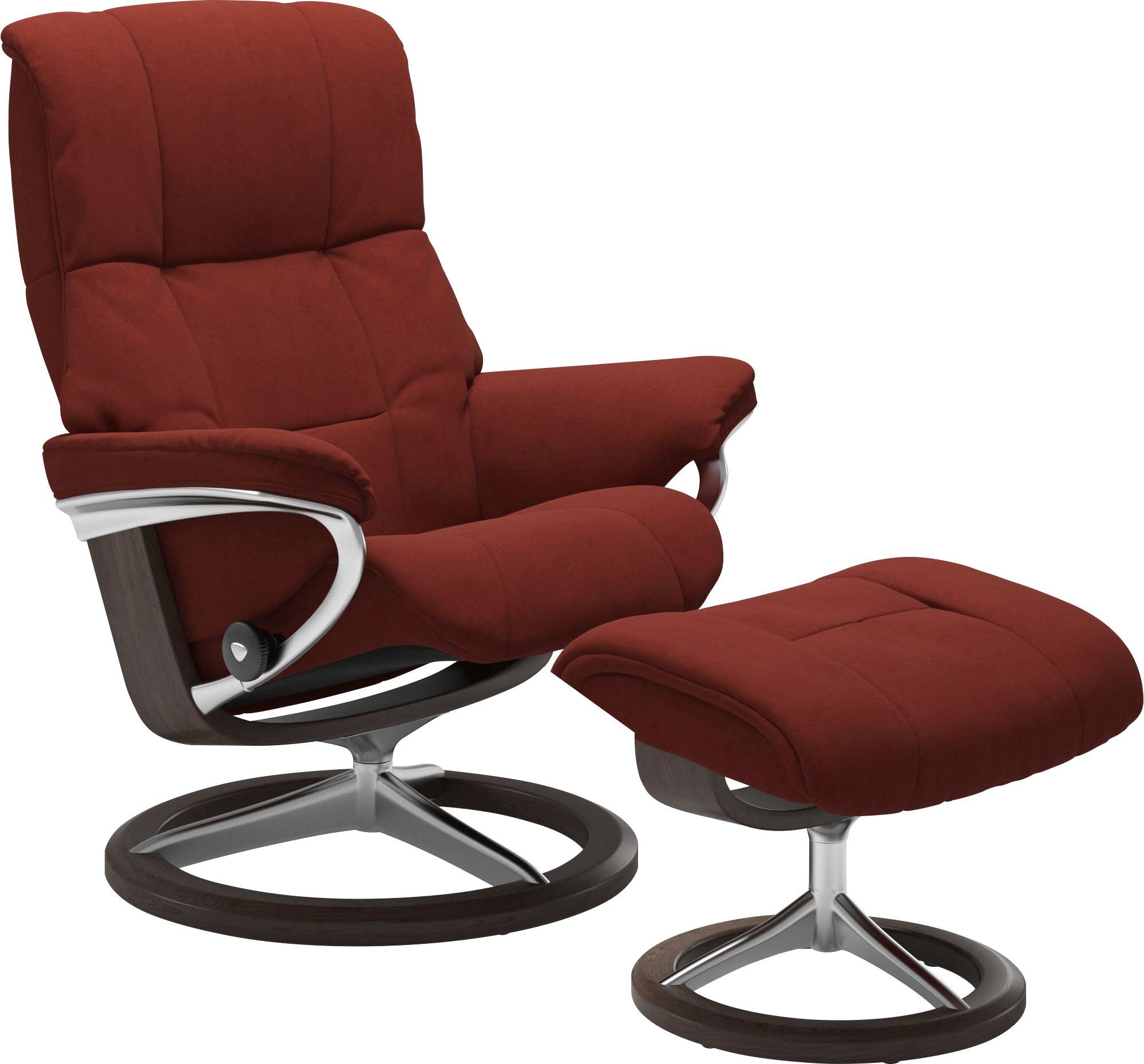 Stressless® Relaxsessel Mayfair (Set, Relaxsessel mit Hocker), mit Hocker, mit Signature Base, Größe S, M & L, Gestell Wenge