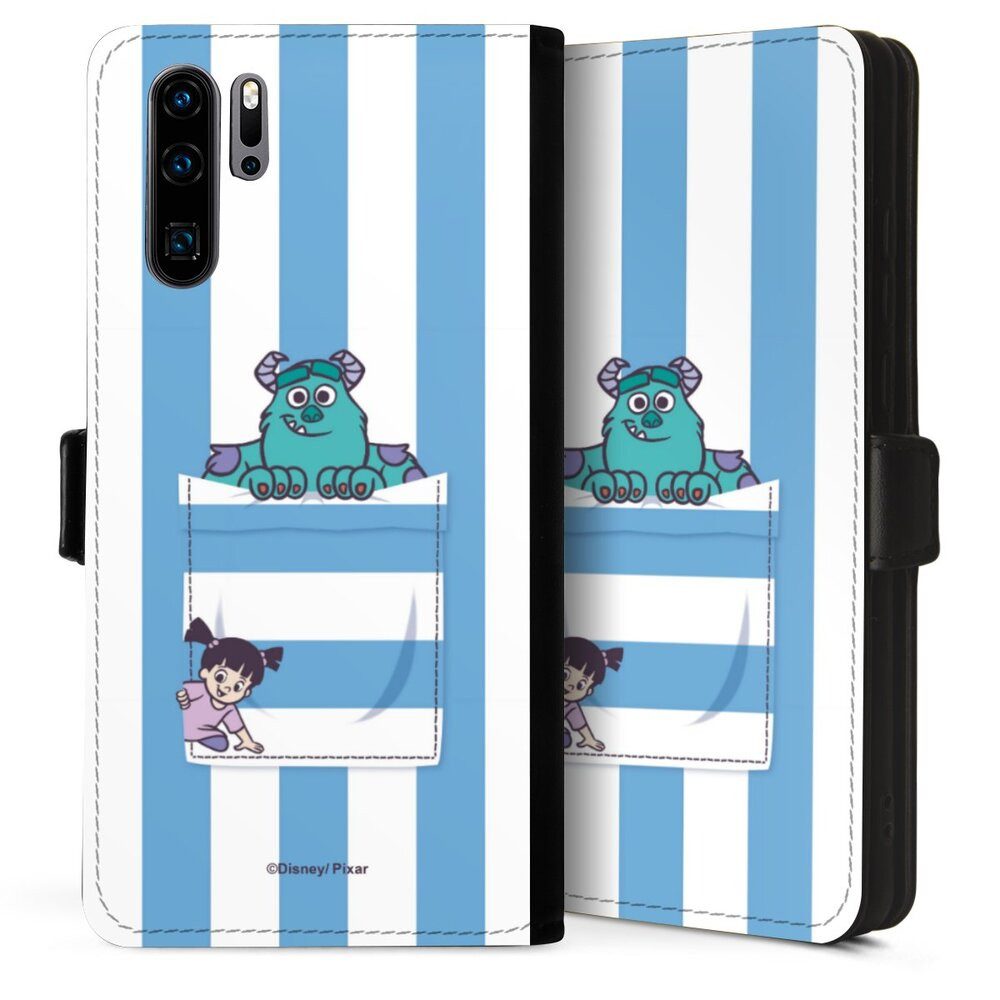 DeinDesign Handyhülle Disney Pixar Die Monster AG Fanartikel Monster AG Striped Pattern, Huawei P30 Pro New Edition Hülle Flip Case Klapphülle