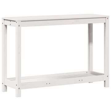 vidaXL Pflanztisch Pflanztisch mit Ablage Weiß 108x35x75 cm Massivholz Kiefer Anzucht