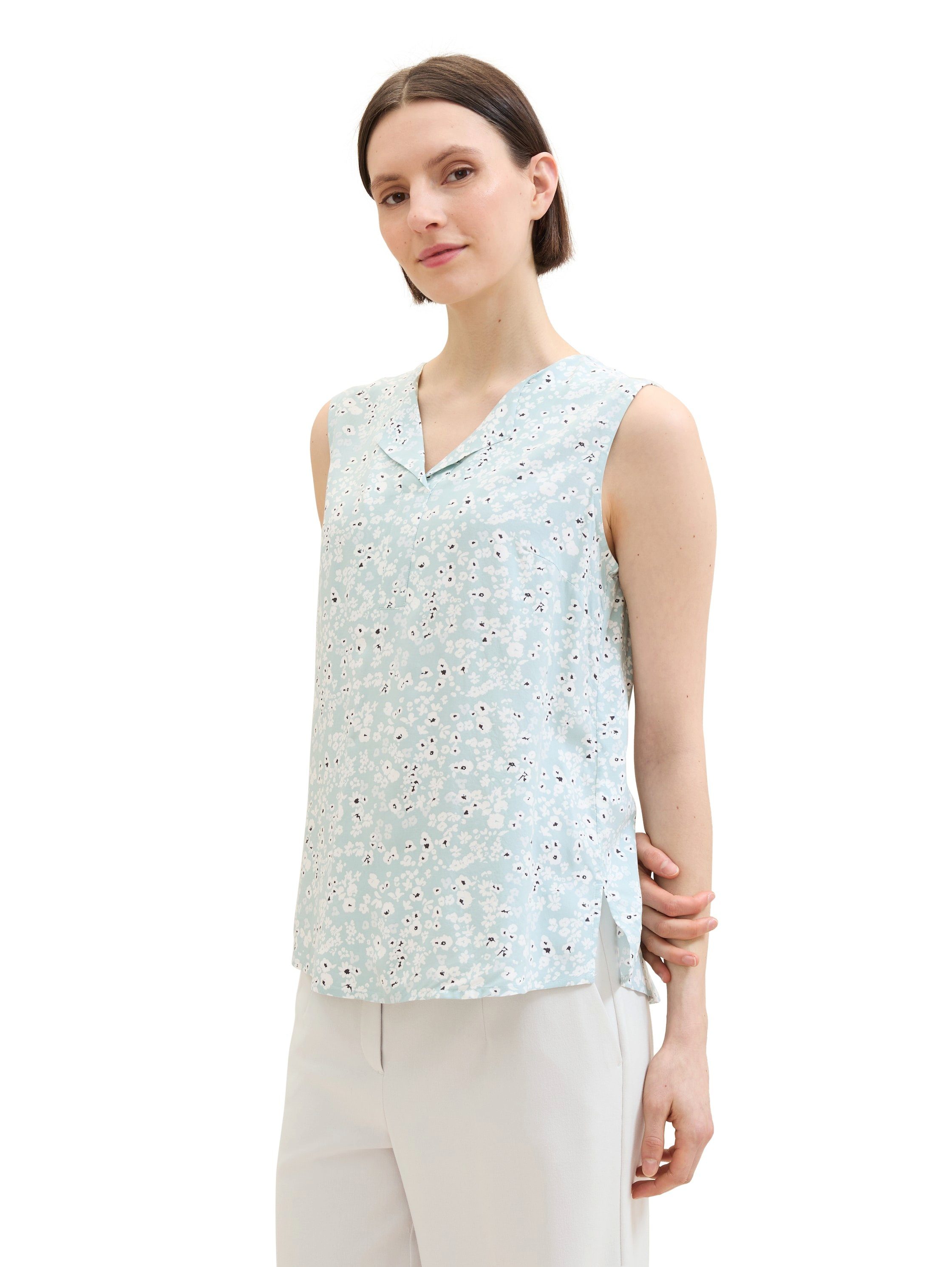 TOM TAILOR Blusentop mit stylischem All-Over günstig online kaufen