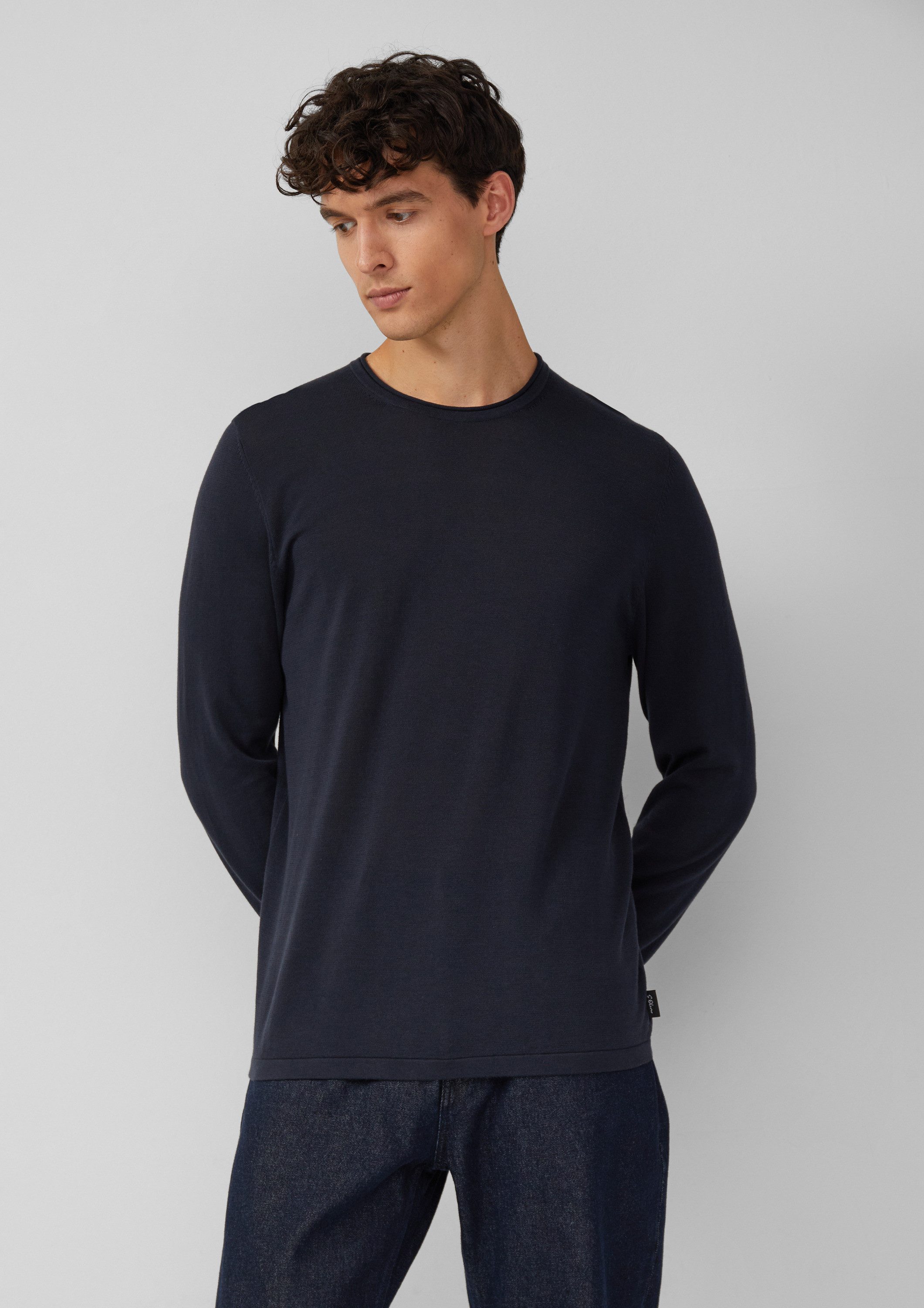 s.Oliver Longpullover Strickpullover Leichter Feinstrick-Pullover aus günstig online kaufen