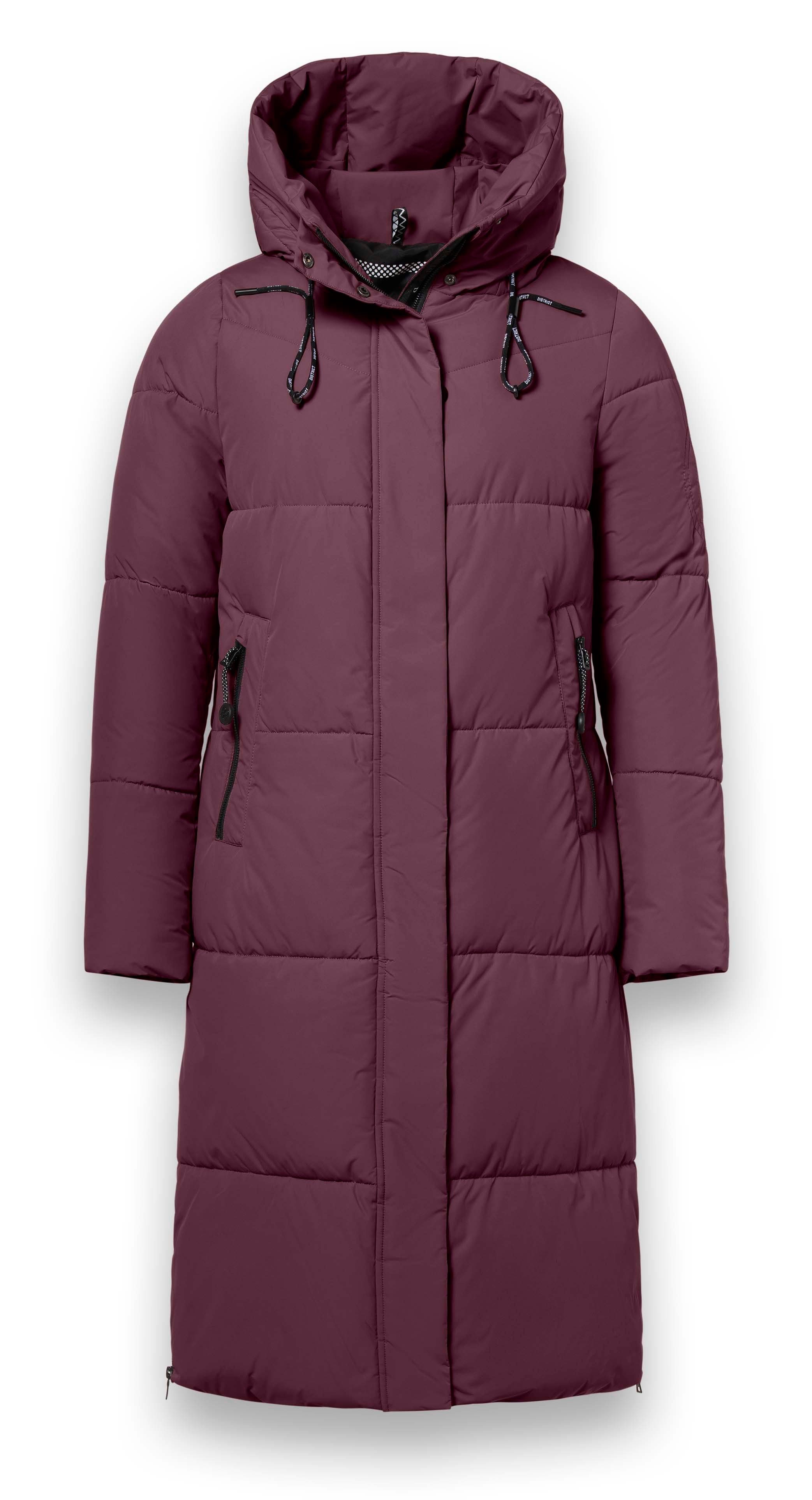 District Steppmantel Dumbbell (wasserabweisend) burgunderrot Damen