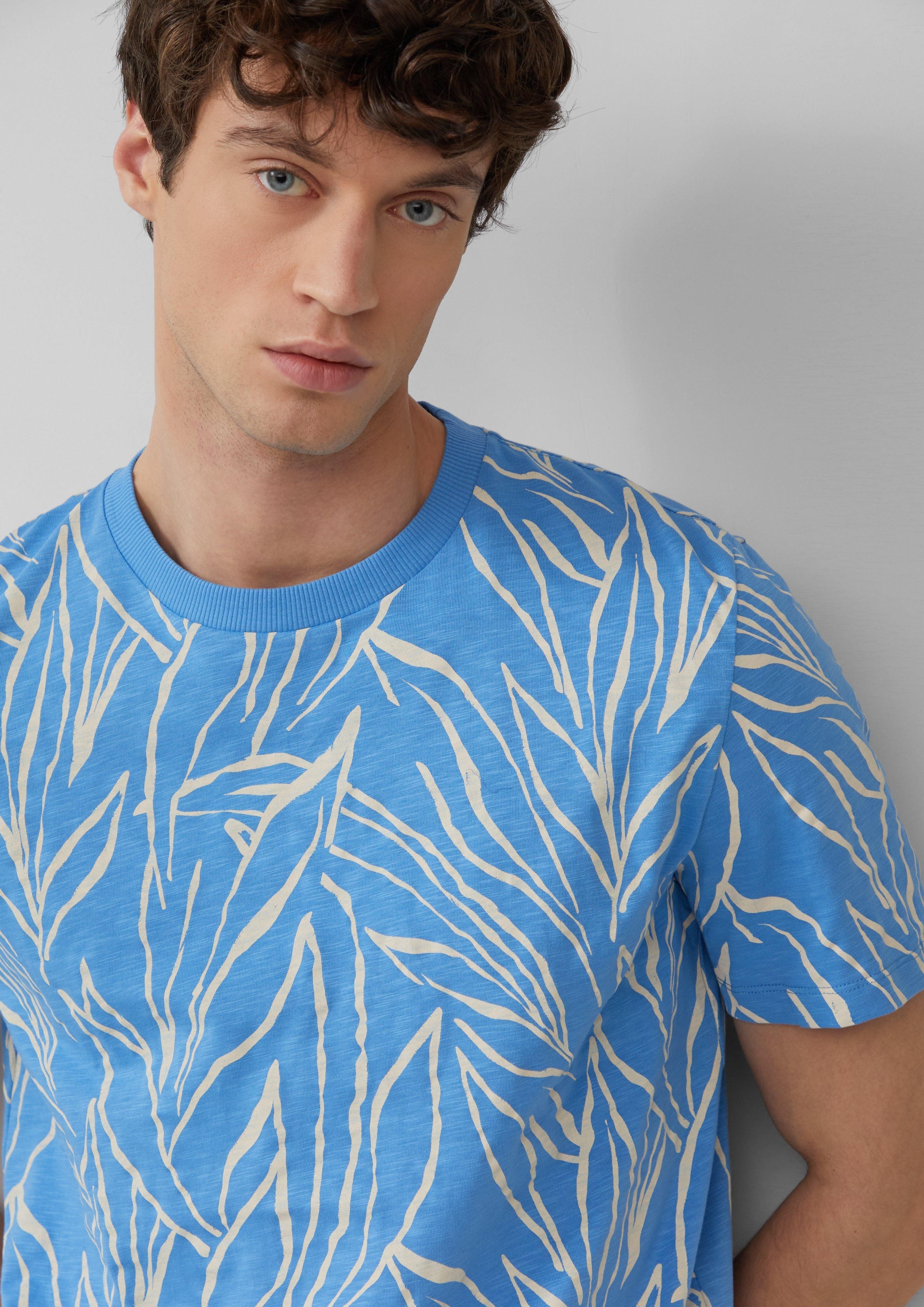 s.Oliver Kurzarmshirt Baumwollshirt mit Print und günstig online kaufen