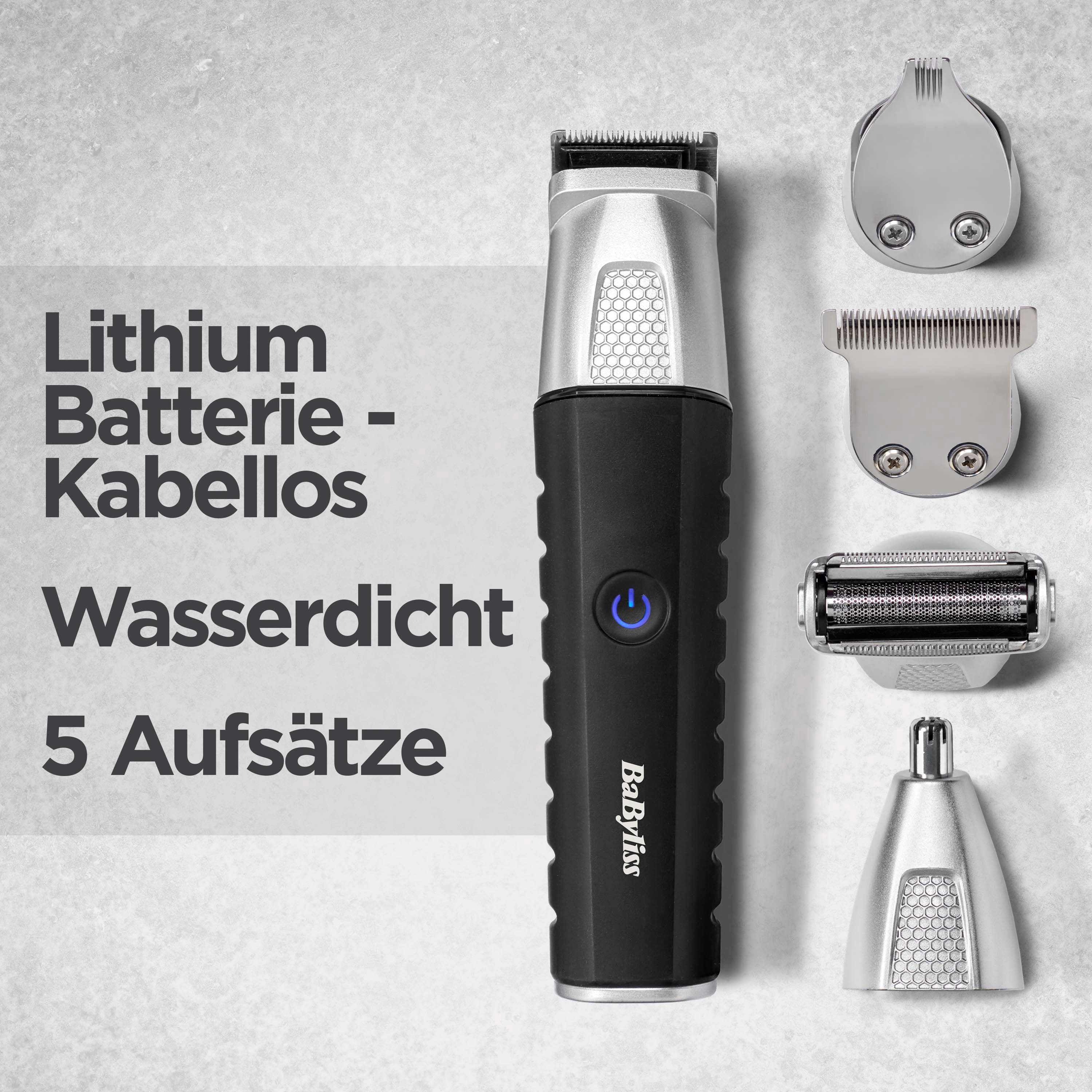 BaByliss Multifunktionstrimmer Lithium Power 11-in-1 Multitrimmer MT812E, Leistungsstarker Motor, 11-in-1 Funktion, präzise Klingen, ergonomisch