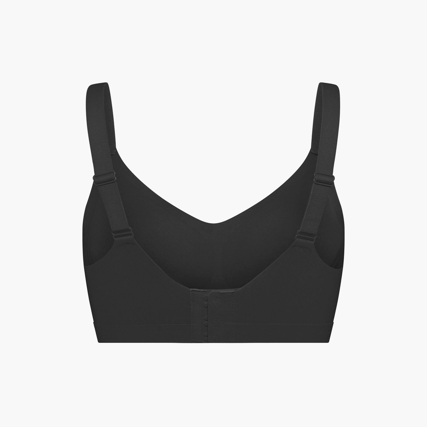cfab (creamy fabrics) Bügelloser BH Seamless Compact Push-Up BH-Schwarz-2XL (1-tlg)