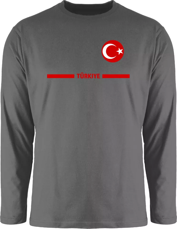 Shirtracer Rundhalsshirt Türkei Trikot Wappen, Türkiye mit Stolz, Türkisches Fan-Motiv 2026 Fussball WM Fanartikel