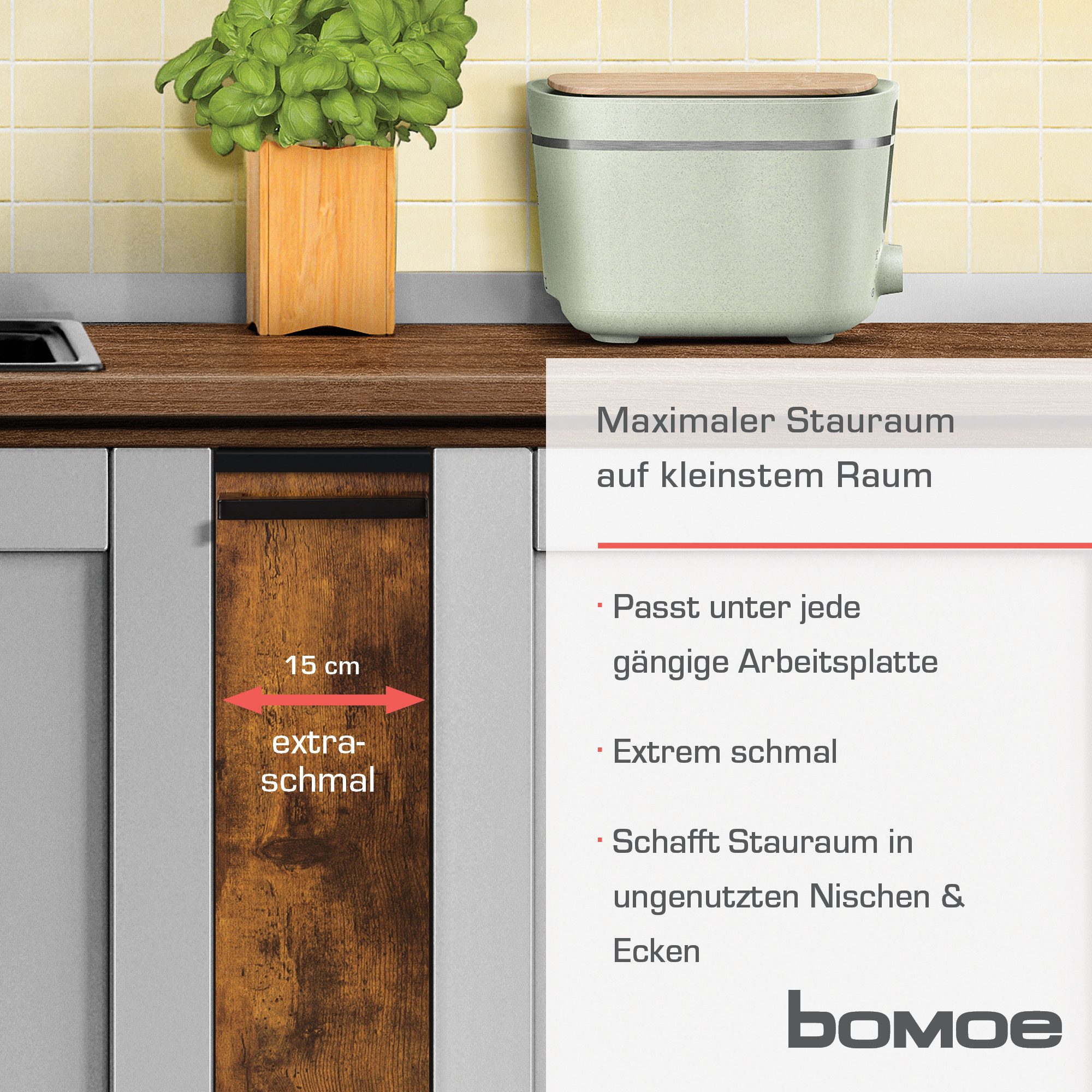 bomoe Regalwagen Hylla, Nischenwagen als Badregal günstig online kaufen