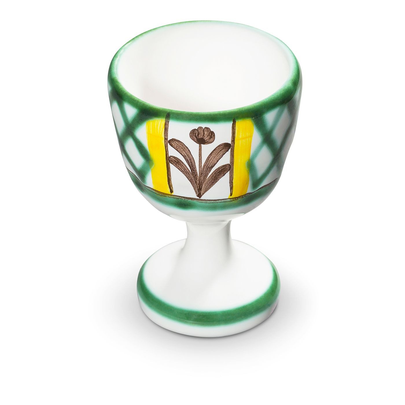 Becher Gmundner Keramik Jagd, Eierbecher (H: 7,5cm)