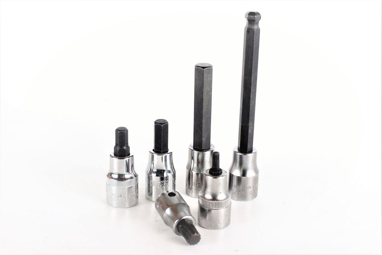 Saltus Innensechskantschlüssel SALTUS 1/2\ & 3/8\" Innensechskant-Set 6 teilig 5-10 mm Stecknus…