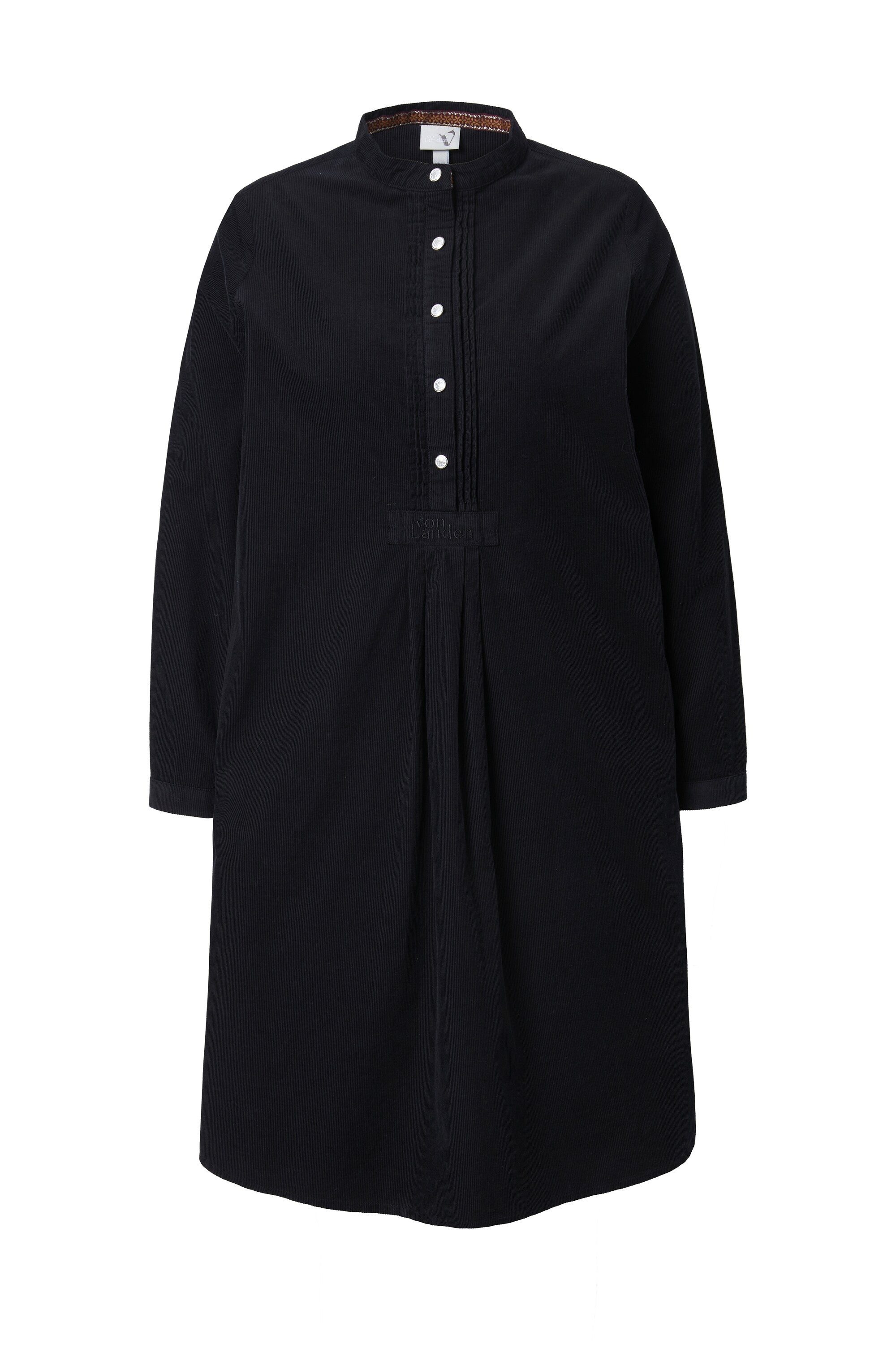 Ulla Popken Midikleid Cordkleid Stehkragen Biesen günstig online kaufen