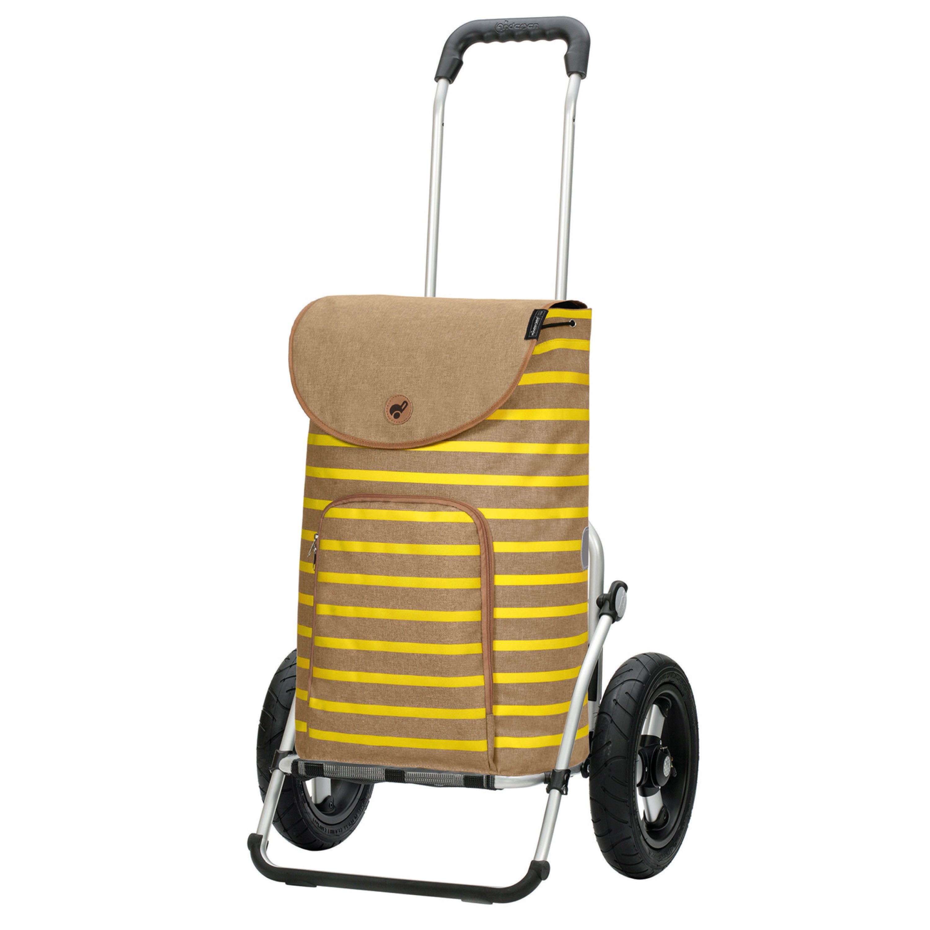 Andersen Einkaufstrolley Royal Shopper Eske gelb, klappbare Ladefläche, belastbar bis 50kg, wasserabweisend