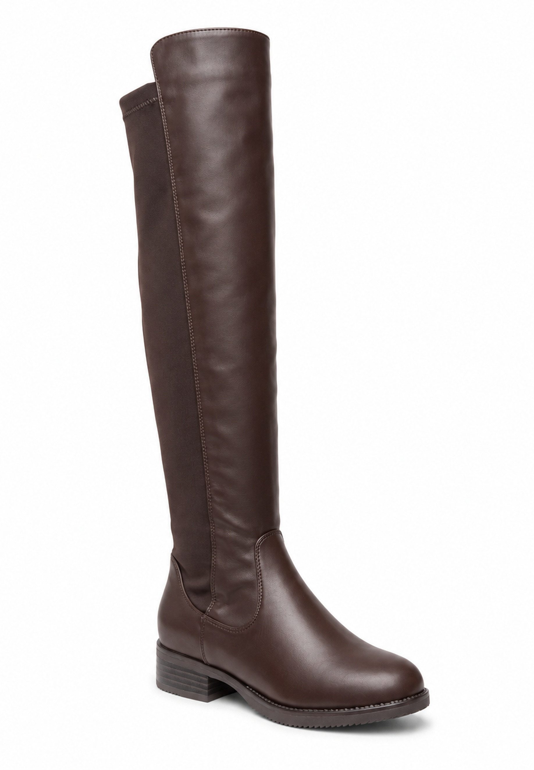 Day Vine Damen Stiefel kniehoch mit niedrigem Absatz – Knee High Boots Overkneestiefel