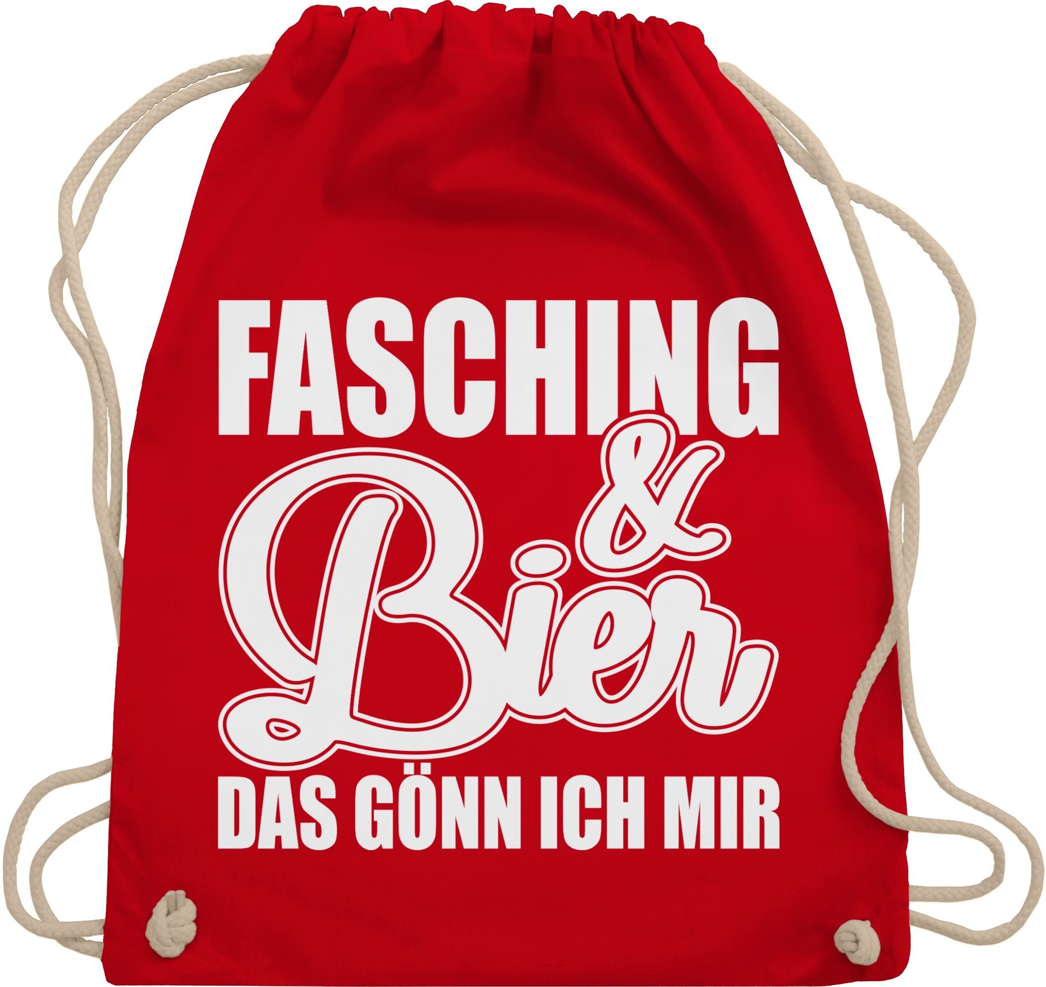 Turnbeutel Fasching und Bier das gönn ich mir I