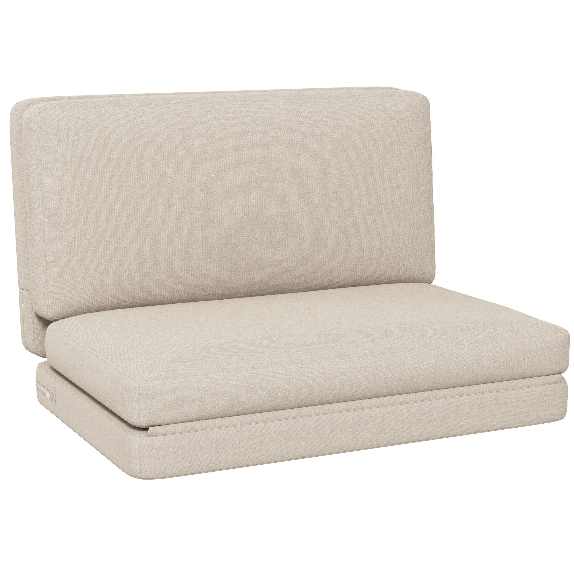HOMCOM Sitzkissen 3-in-1 Klappbar Schlafsofa mit günstig online kaufen