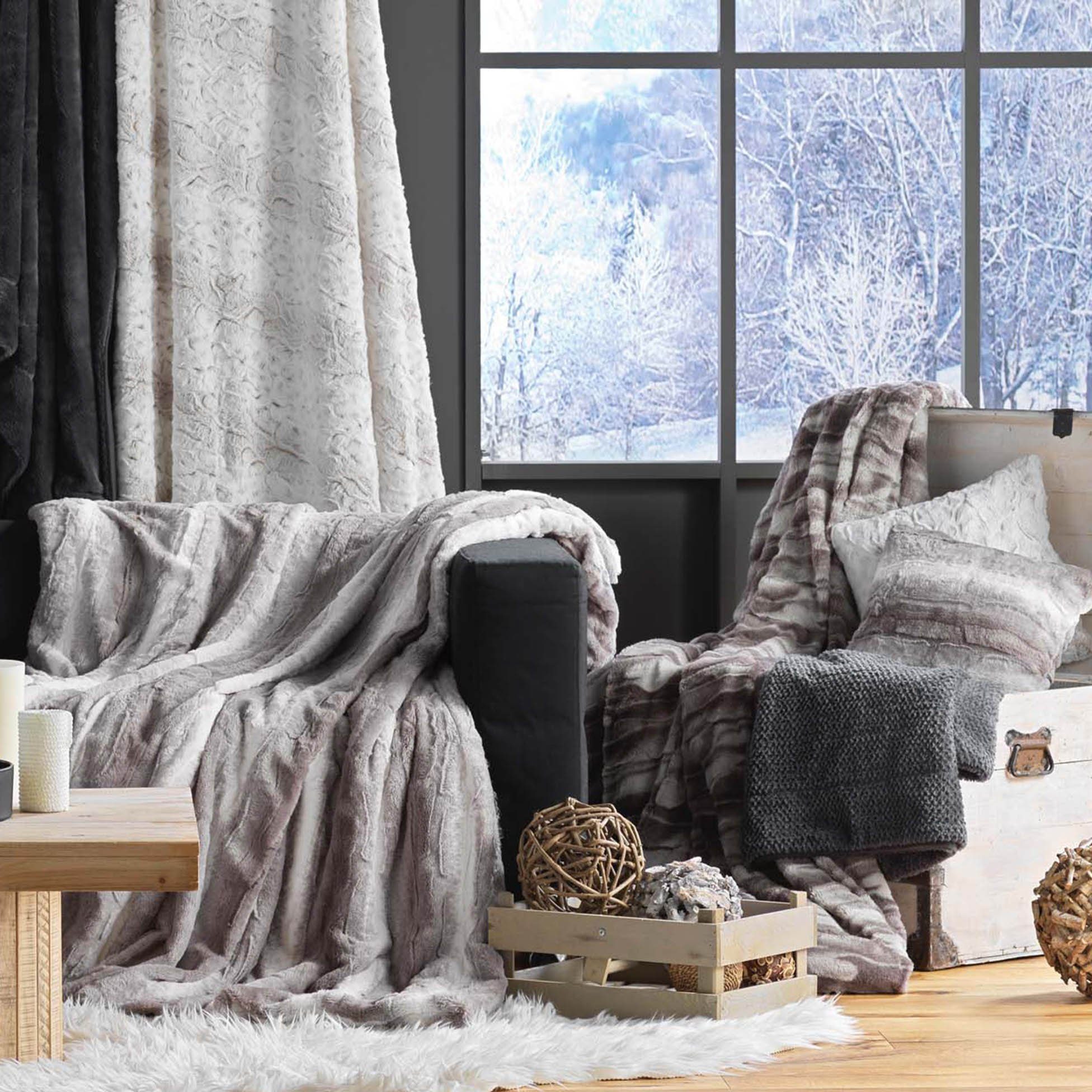 dynamic24 Tagesdecke Felloptik, Fellkissen Kissenhülle 40x40cm Sofakissen F günstig online kaufen