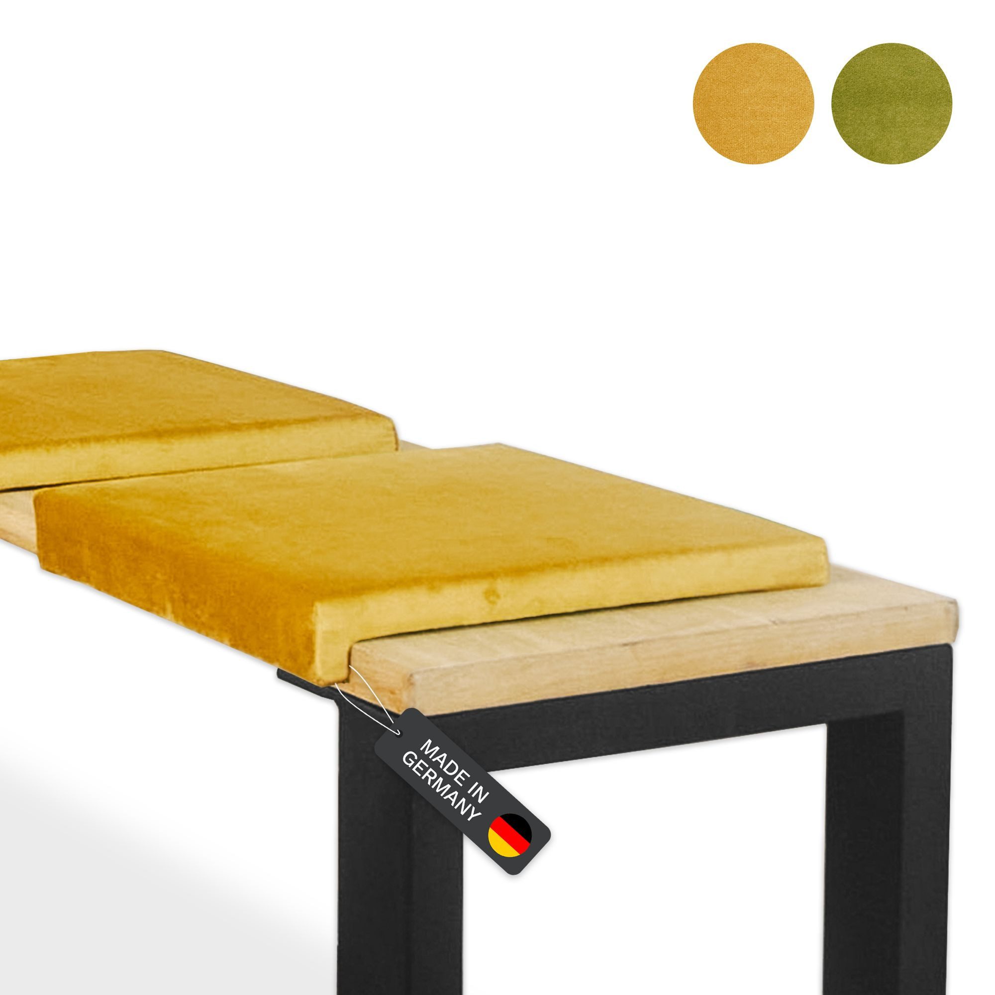 Bankauflage Klemmkissen, Sitzkissen mit 1 Leiste, 40cm breit - 35cm Klemmtiefe
