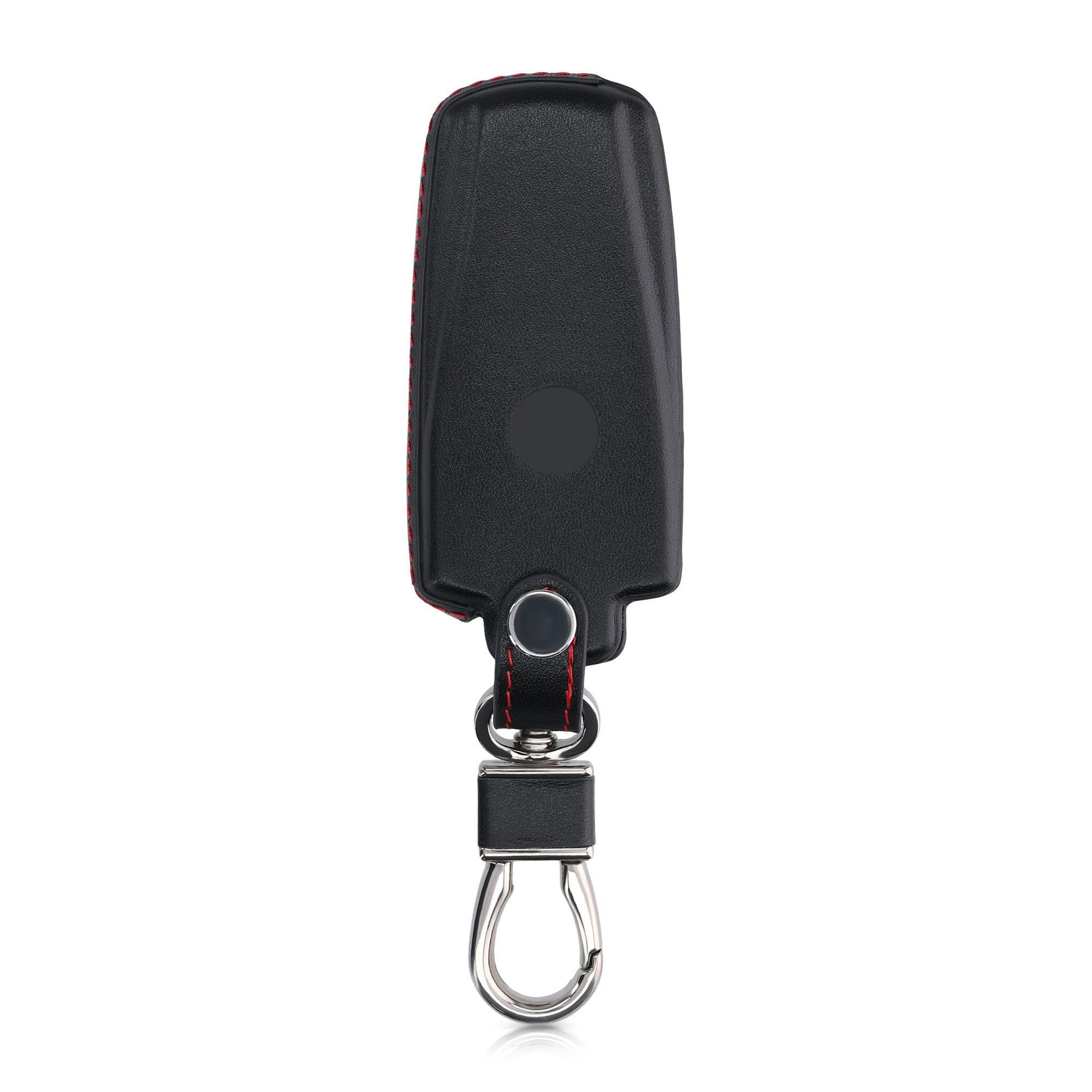 VW Cover Autoschlüssel kwmobile Schlüsselhülle Autoschlüssel, Leder Schlüssel Smartkey Schutzhülle - Case Hülle 3-Tasten Schlüsseltasche für