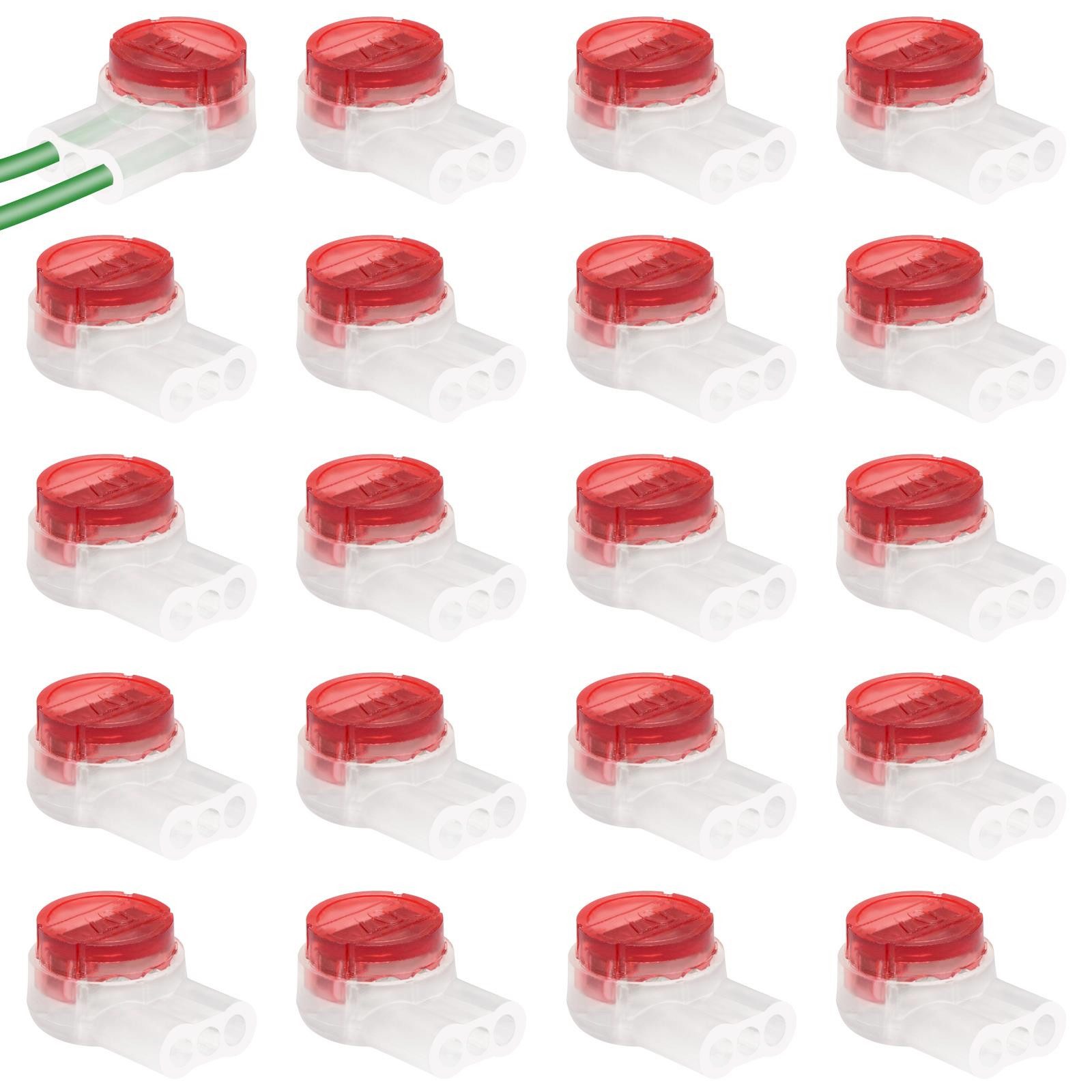 VERCO Kabelverbinder-Sortiment Kabelklemme für Mähroboter Begrenzungskabel, Schnellverbinder Kabel Verbinder wasserdicht durch Gel