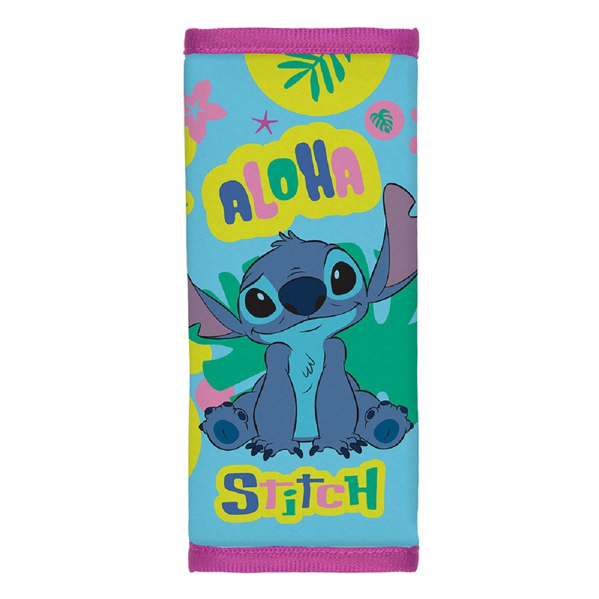 Lilo & Stitch Sitzgurt-Polster, Kinderfreundliches Design, Klettverschluss Kinder-Sicherheitsgurt