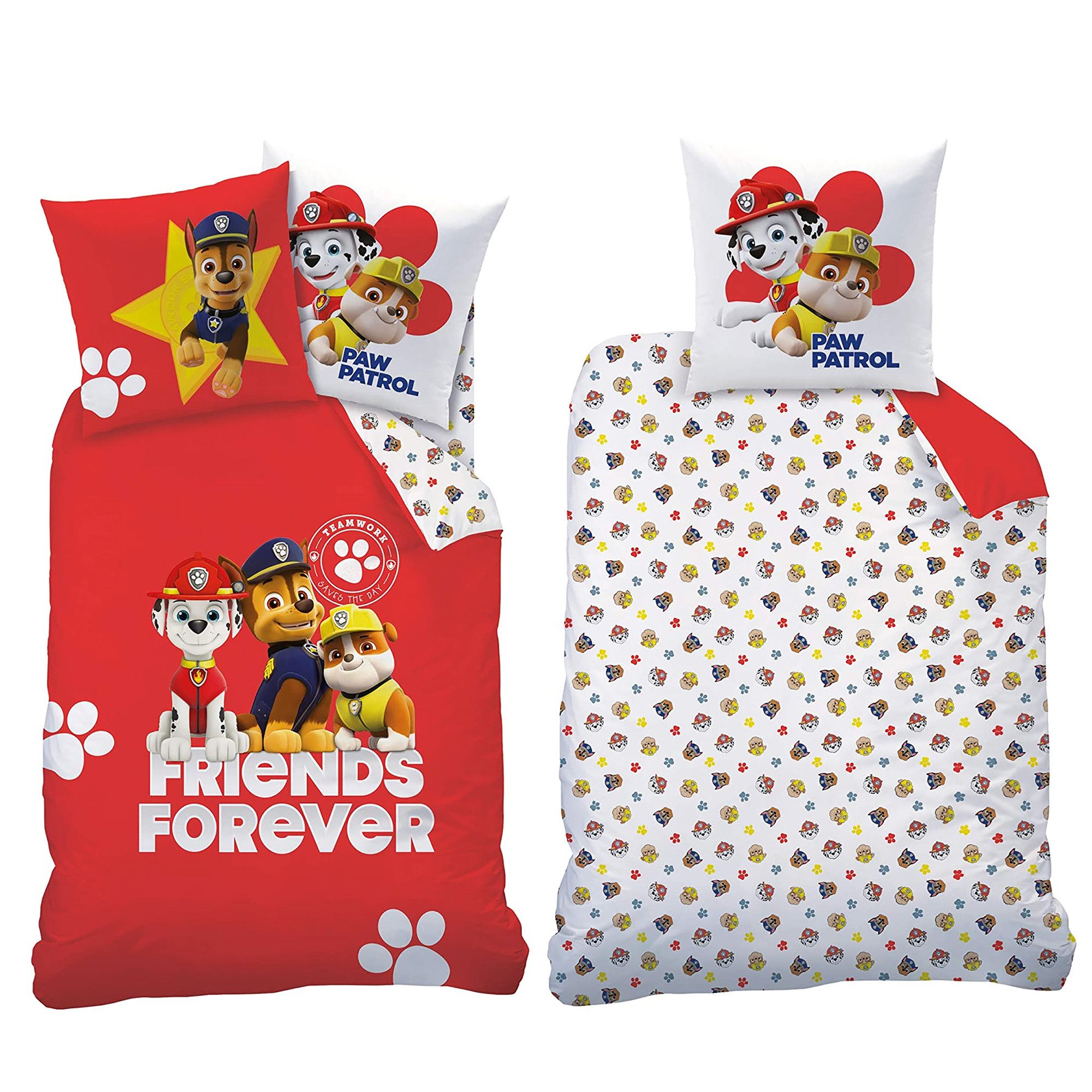 BERONAGE Kinderbettwäsche Paw Patrol Bettwäsche Trio Linon / Renforcé, 100% günstig online kaufen