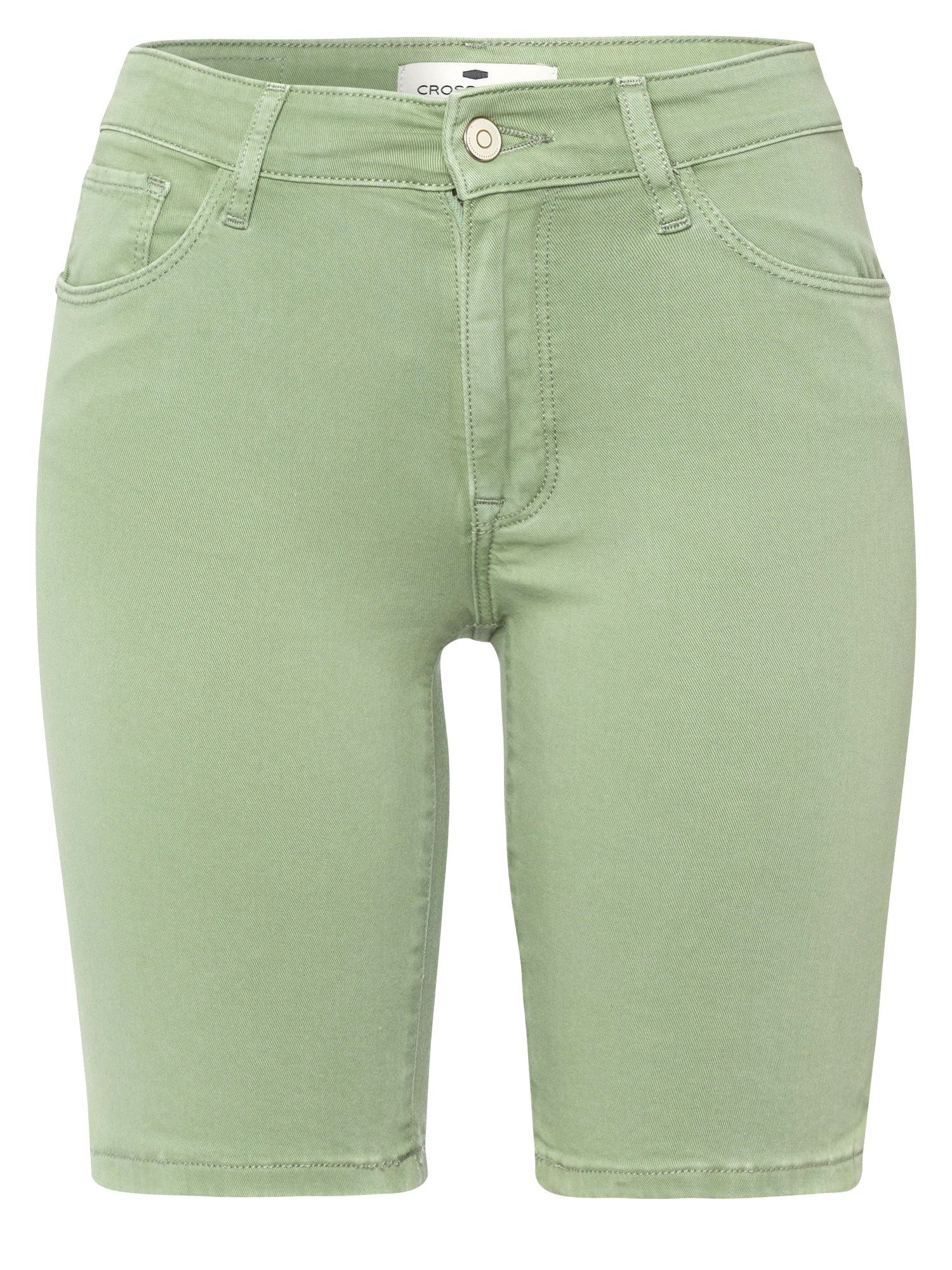 CROSS JEANS® Stretch-Jeans CROSS JEANS ANYA SHORT mint P528-008 - GARMENT DYE