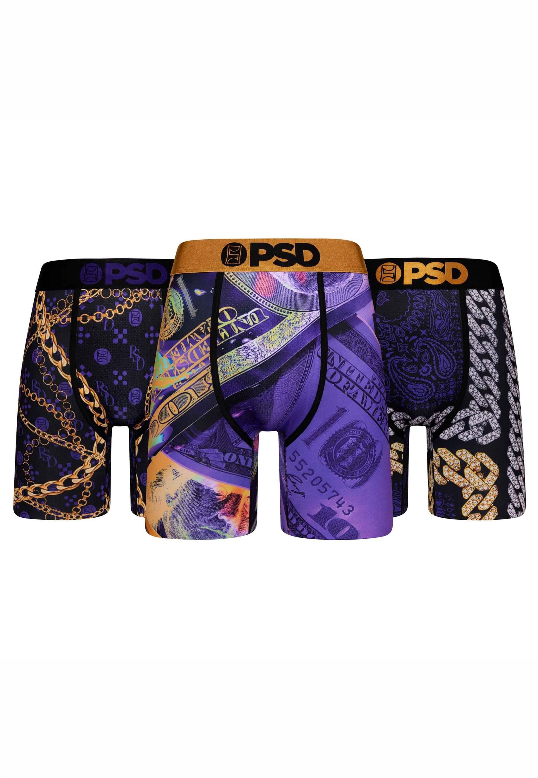 PSD Boxershorts PSD PURP & GOLD 3PK BX (1-St)