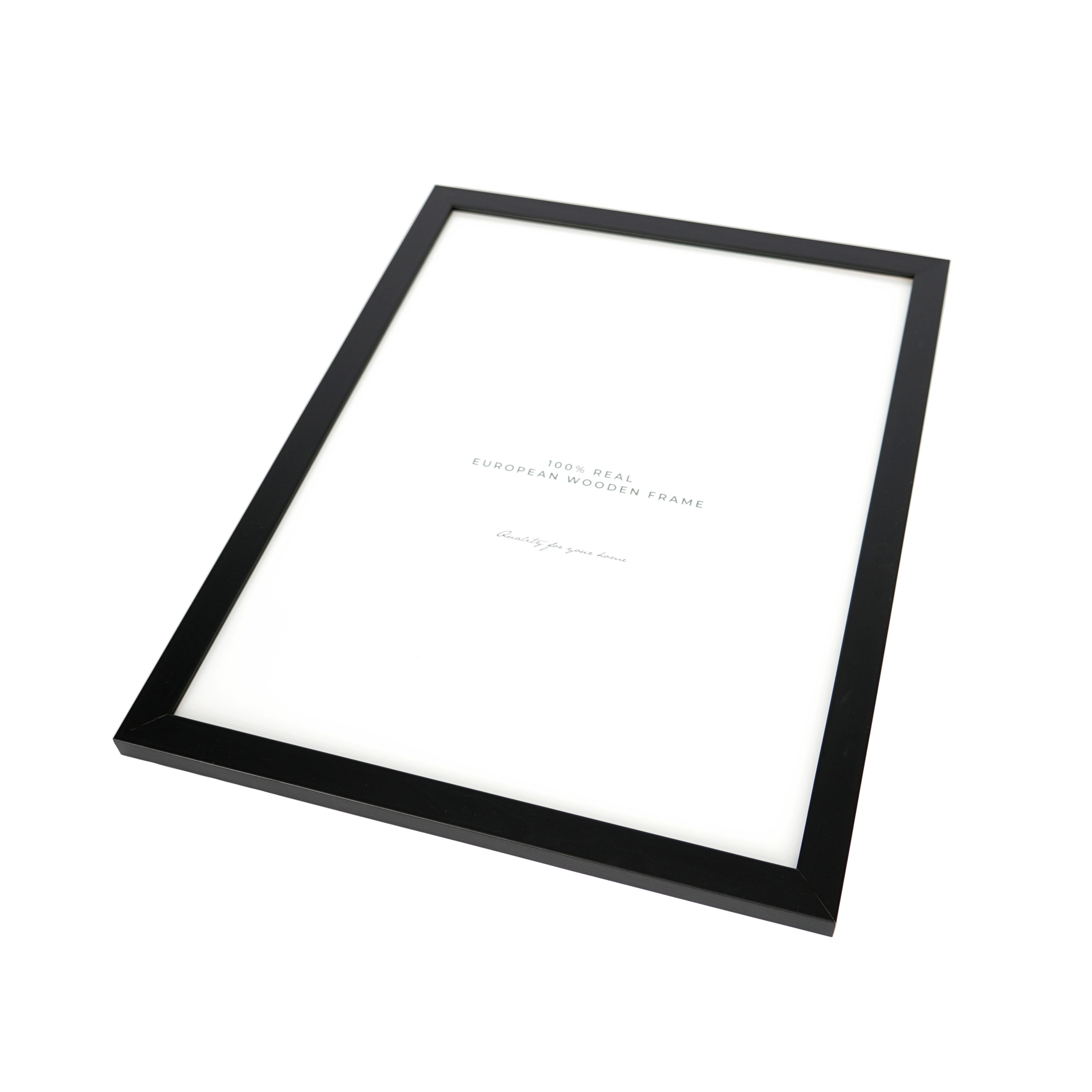 OTTO home Bilderrahmen Fotorahmen Galerierahmen schwarz, massive Kiefer, FSC zertifiziert, für 1 Bilder (1 St), in den Größen 40x50 und 50x70cm, Inkl. rückseitiger Aufhängung (Hoch -und Querformat möglich)