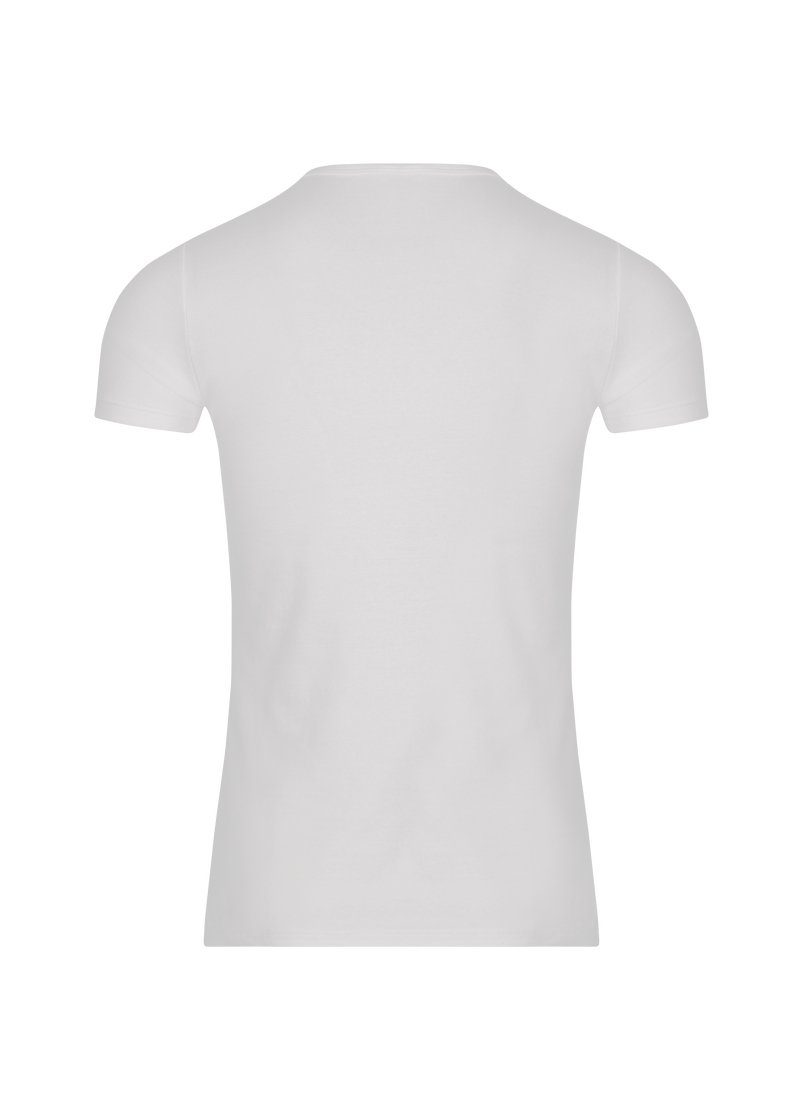 aus weiss TRIGEMA T-Shirt Trigema Baumwolle/Elastan T-Shirt