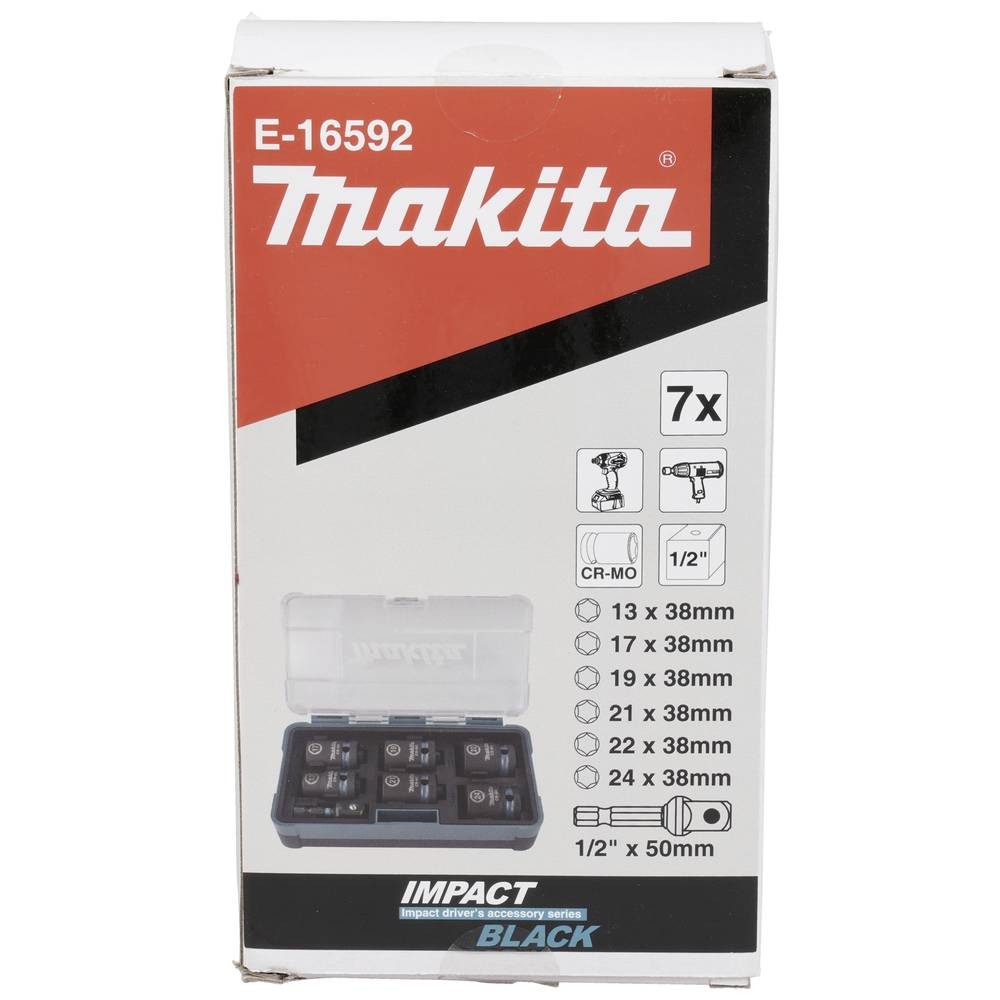 Makita Steckschlüssel Schlagnuss-Set 7tlg 1/2″Im.Blk E-16592
