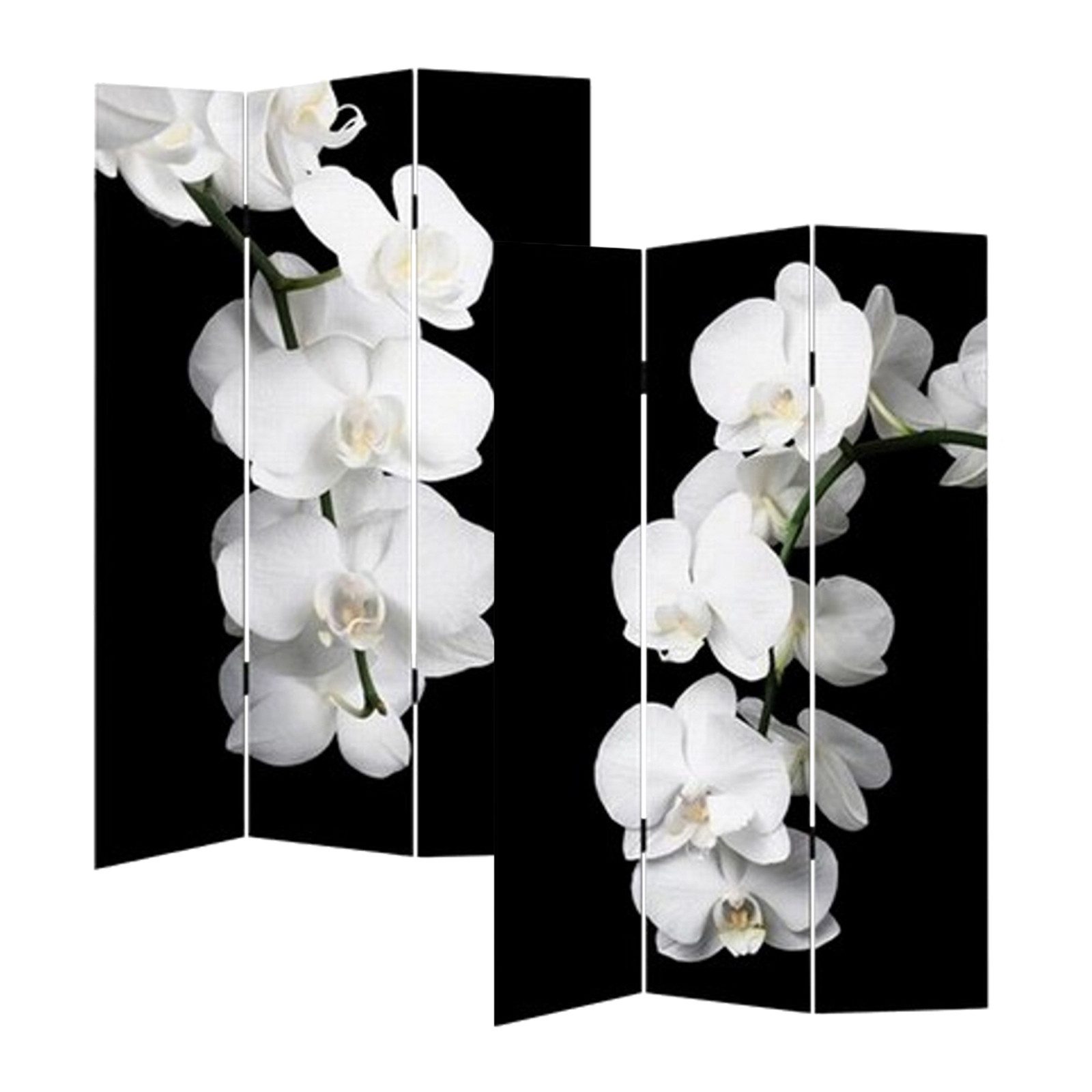 HTI-Line Paravent Paravent Orchidee (Stück, 1 St., 1 Paravent), Raumteiler Sichtschutz Trennwand