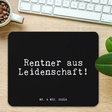 Mr. & Mrs. Panda Mauspad Rentner aus Leidenschaft! - Schwarz - Geschenk, Rentnerin, PC Zubehö (1-St)