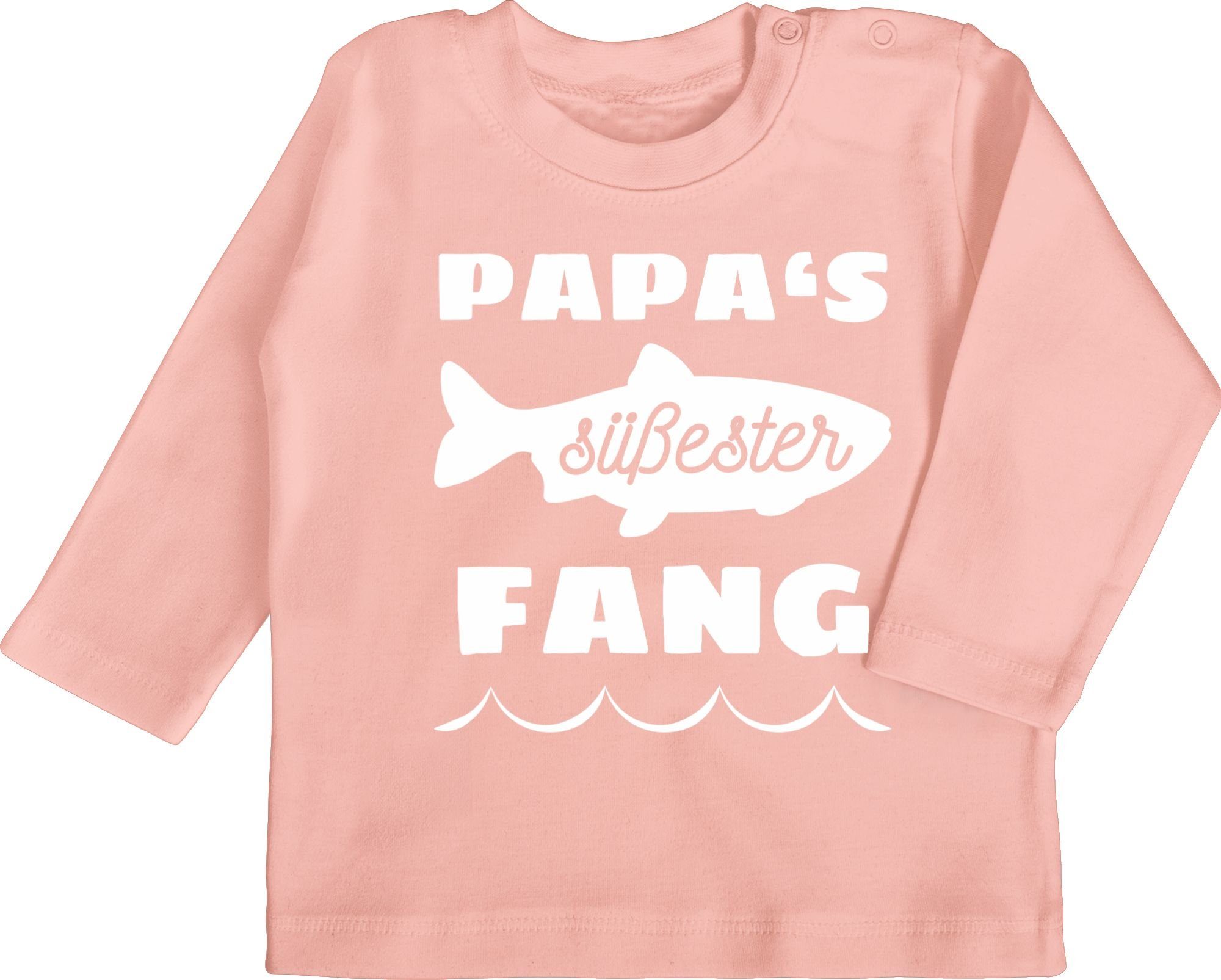 süßester Babyrosa Geschenk Shirtracer Papas Baby T-Shirt 2 Vatertag Fang