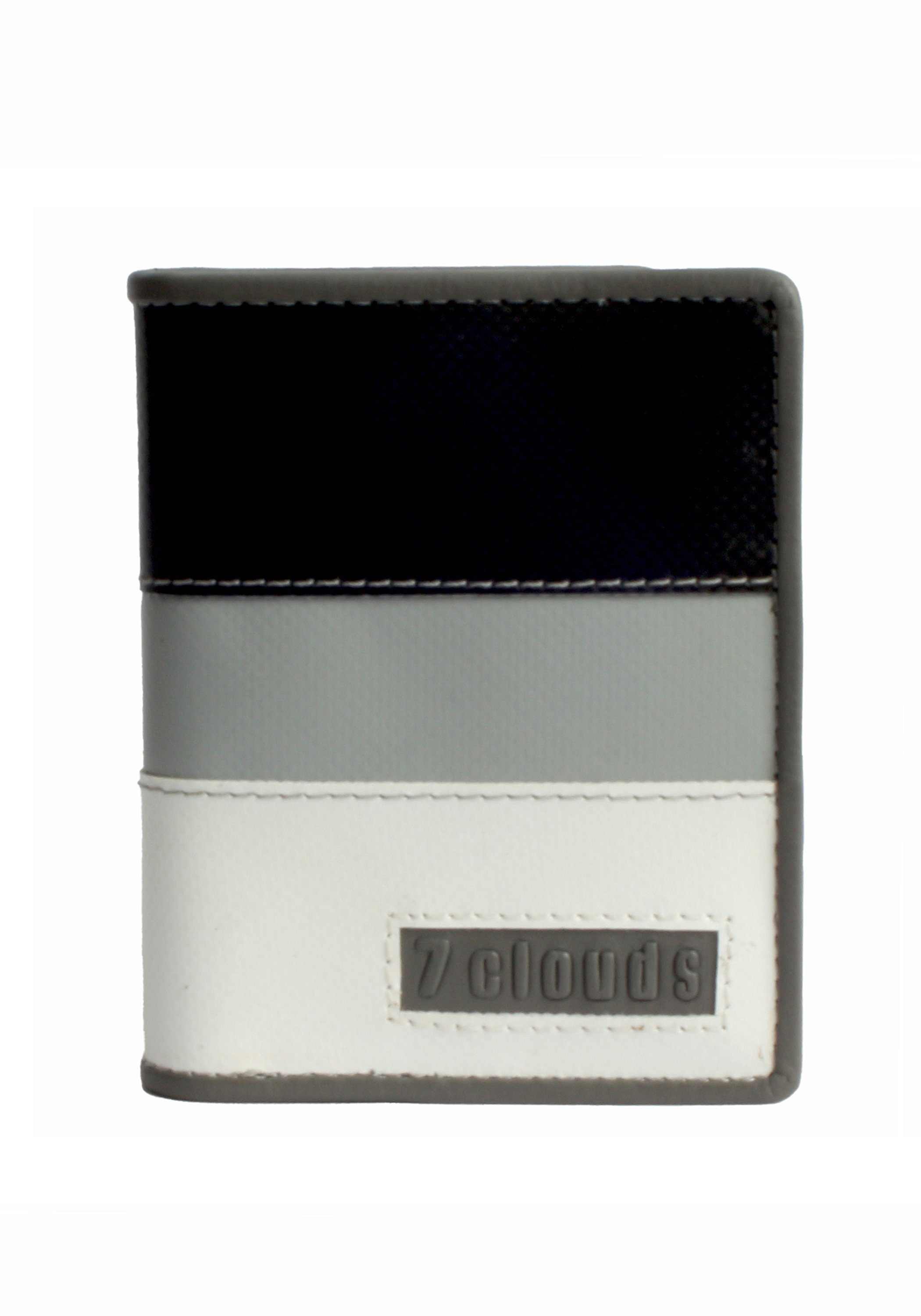 7clouds Geldbörse Keron 7.1, Artikel aus fairer Produktion (amfori BSCI) white-grey-black