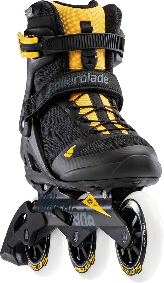 ROLLERBLADE Inlineskates ROLLERBLADE MACROBLADE 100 3WD Inline Skate 2024 black/saffron yellow