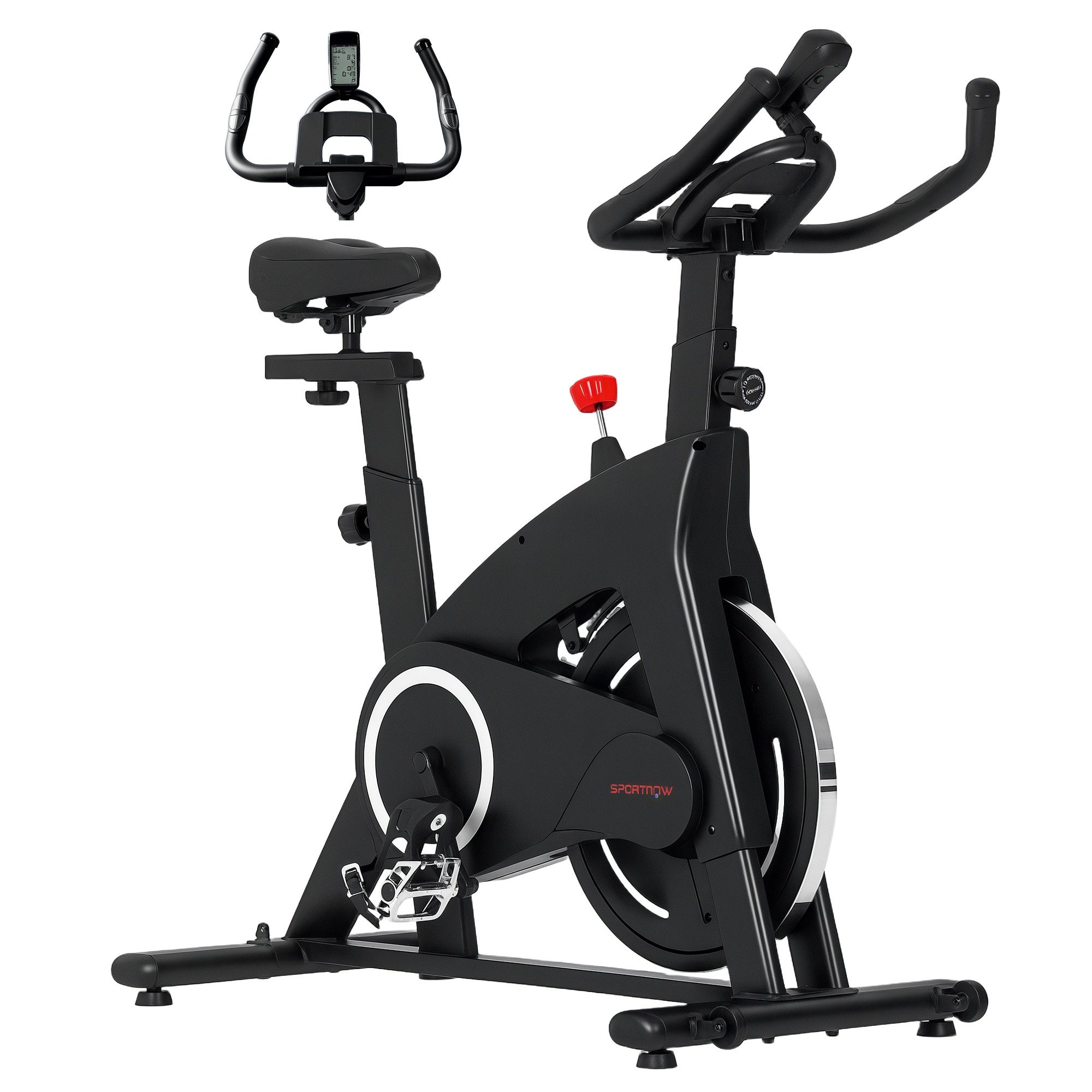 Heimtrainer Geräuschloses- mit Widerstand, verstellbarem Sattel und Lenker