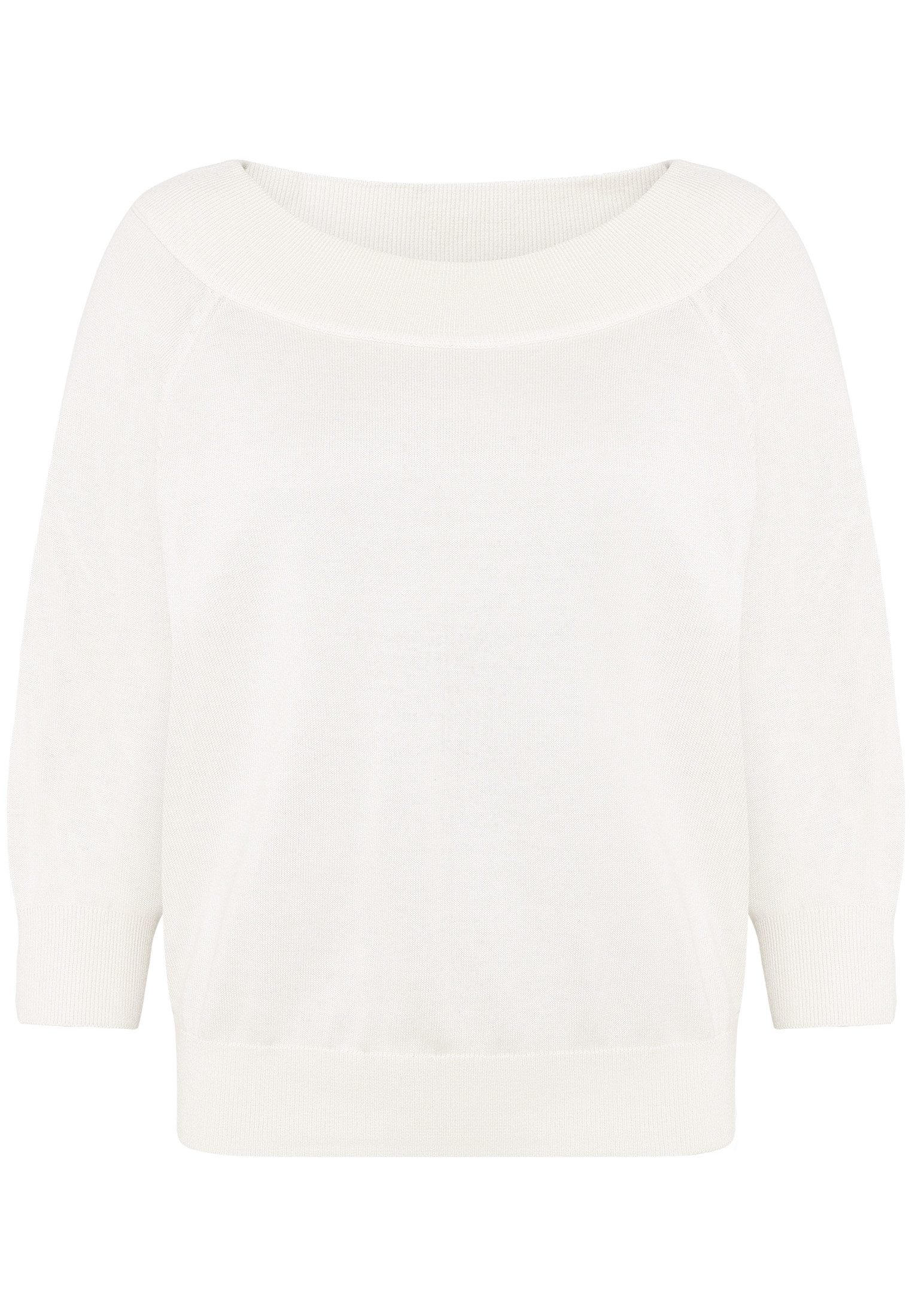 Zero Strickpullover Damen mit Carmenausschnitt (1-tlg) Plain/ ohne Details günstig online kaufen