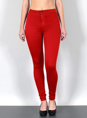 ESRA Skinny-fit-Jeans Z92 Damen Jeans Skinny Hose High Waist, bis Plussize Größe / Große Größen