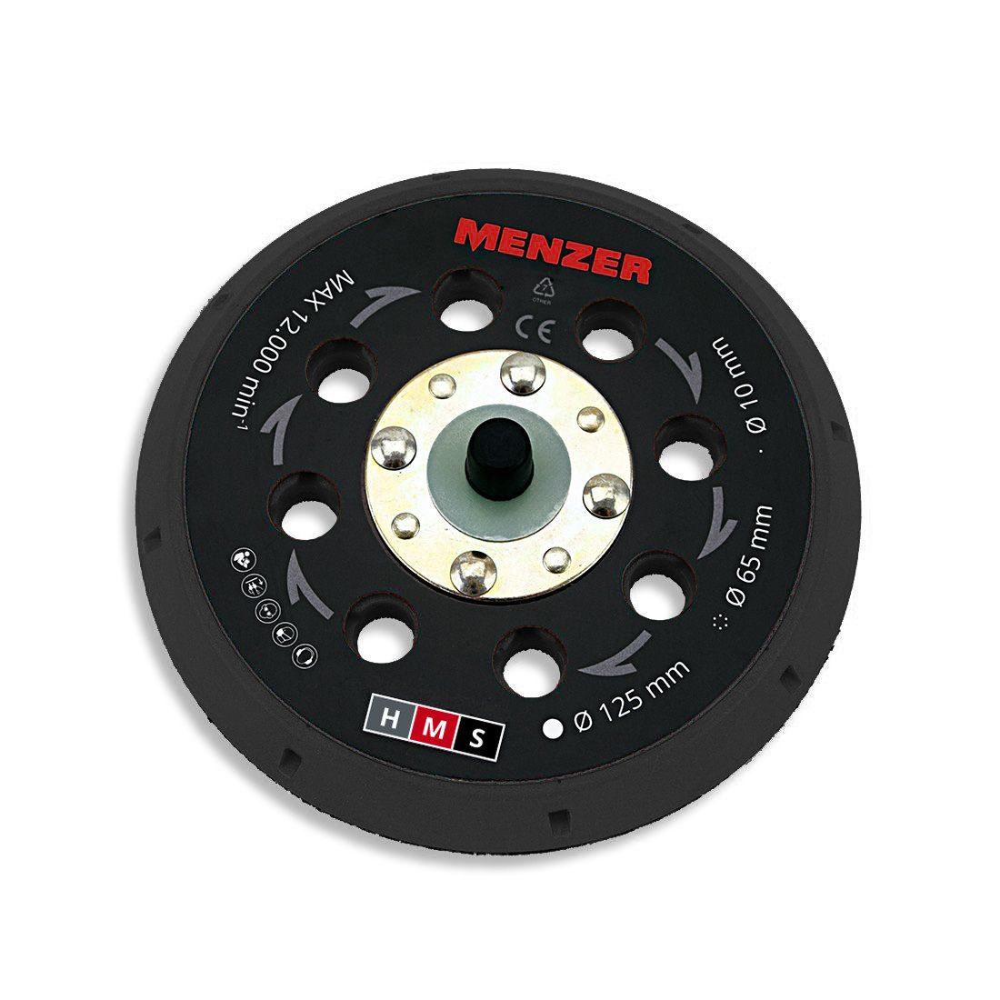 MENZER Schleifteller Multi-Loch-Schleifteller Ø 125 mm soft, 1-St., für MENZER Geräte