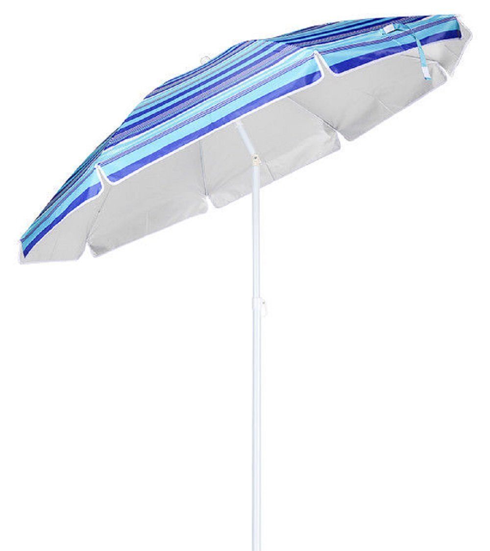 Meinposten Sonnenschirm blau rund 180 cm günstig online kaufen