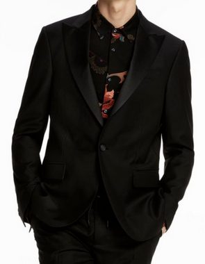 Scotch & Soda Sakko Scotch & Soda Iconic Satin Trimmed Smoking Blazer Tuxedo Sakko Jacket