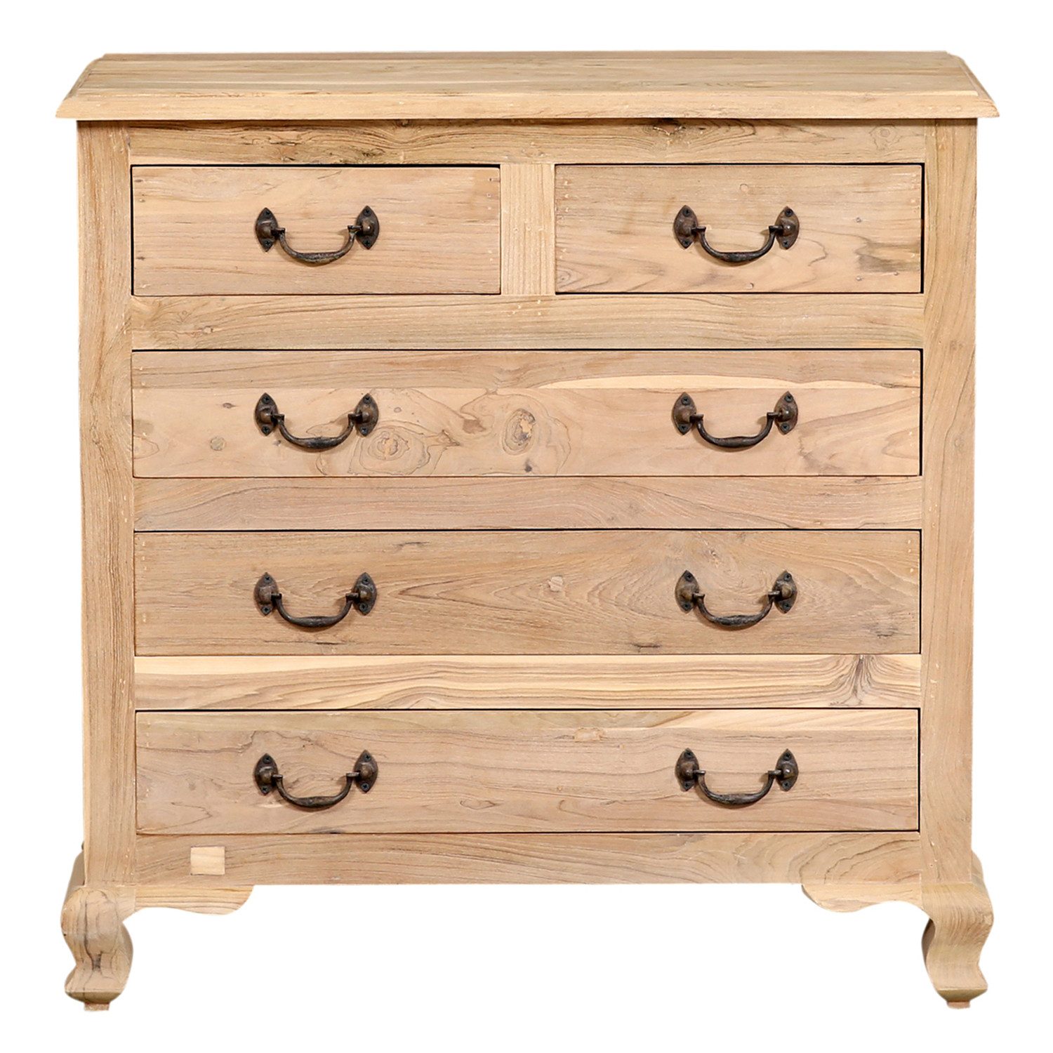 Marrakesch Orient & Mediterran Interior Kommode Kommode Abetare 90 cm Massivholz mit Schubladen & Metallgriffen (1 St), Handarbeit