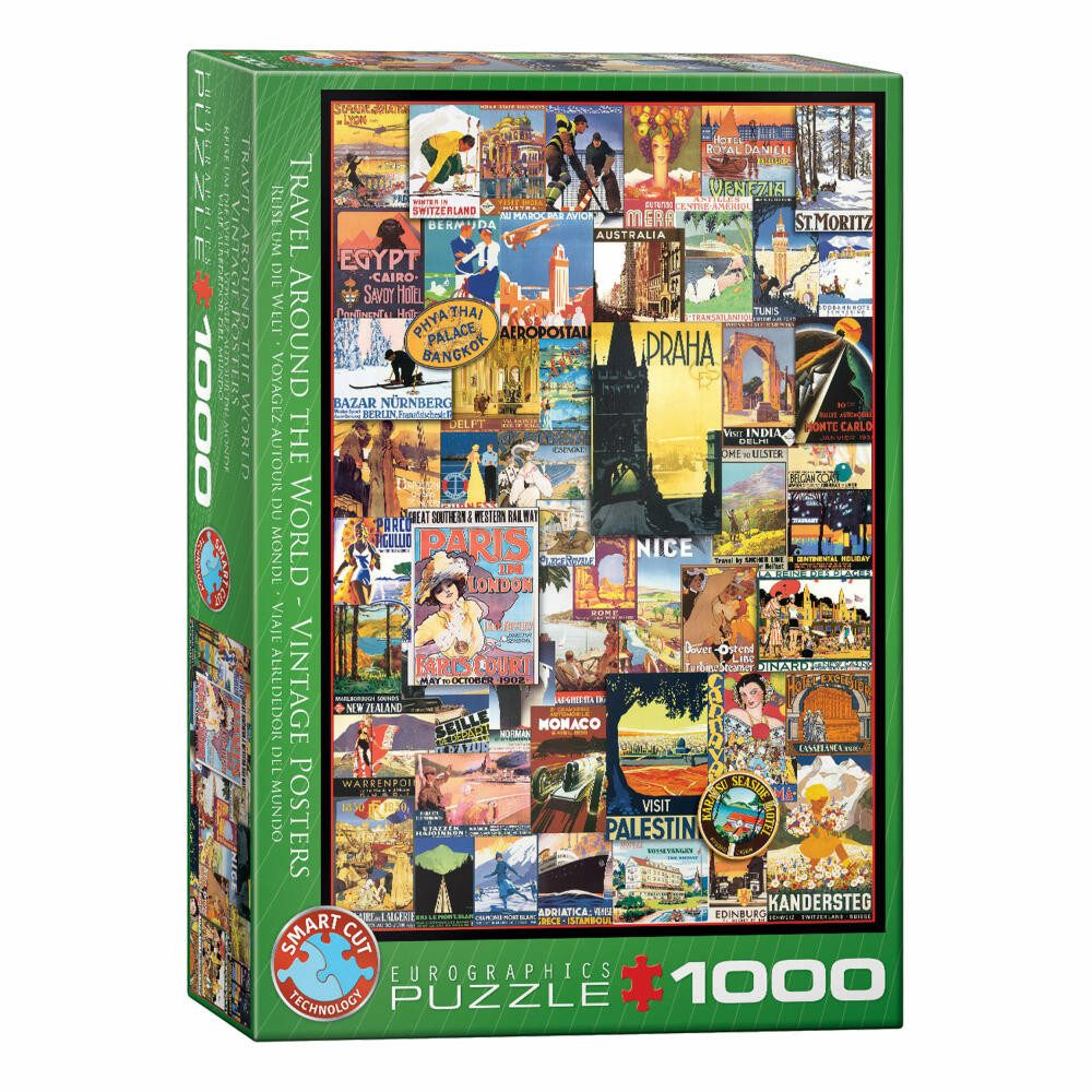 EUROGRAPHICS Puzzle Reise um die Welt, 1000 Puzzleteile