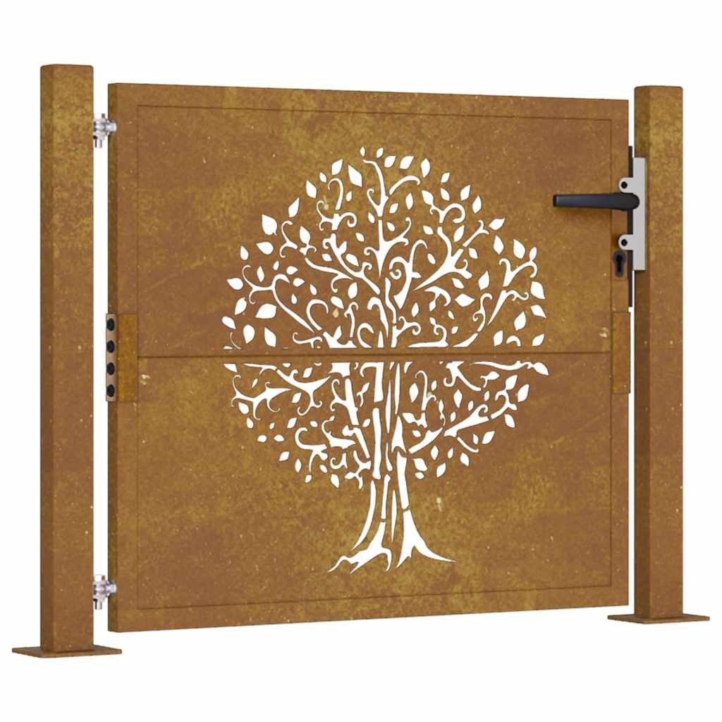 vidaXL Gartentor Gartentor 105x80 cm Cortenstahl günstig online kaufen