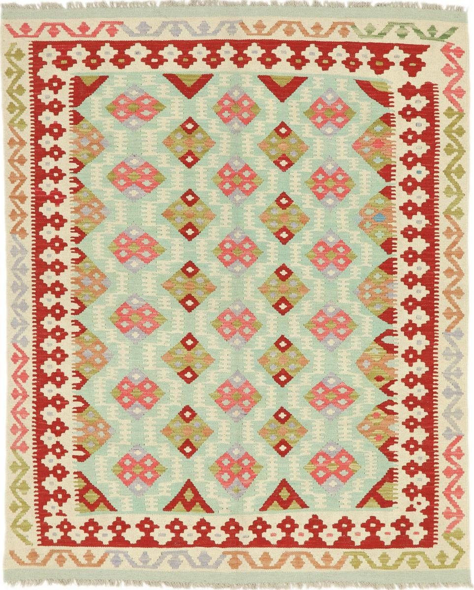 Orientteppich Kelim Afghan 153x191 Handgewebter Orientteppich, Nain Trading, rechteckig, Höhe: 3 mm