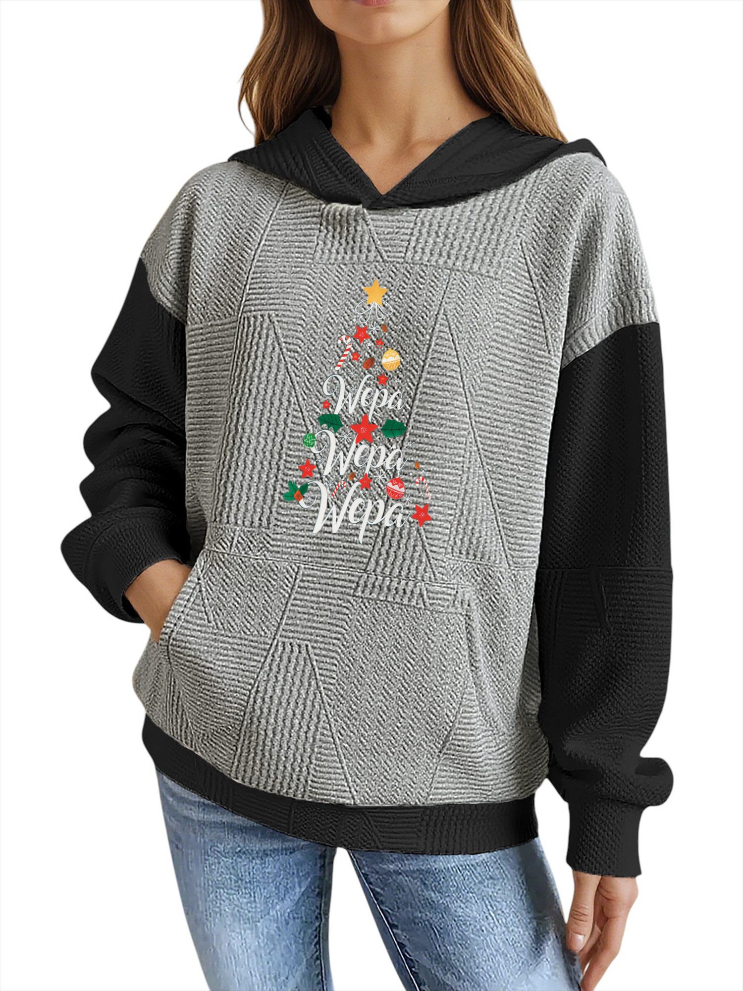 PYLIKE Hoodie Weihnachten Weicher Winter-Hoodie für günstig online kaufen