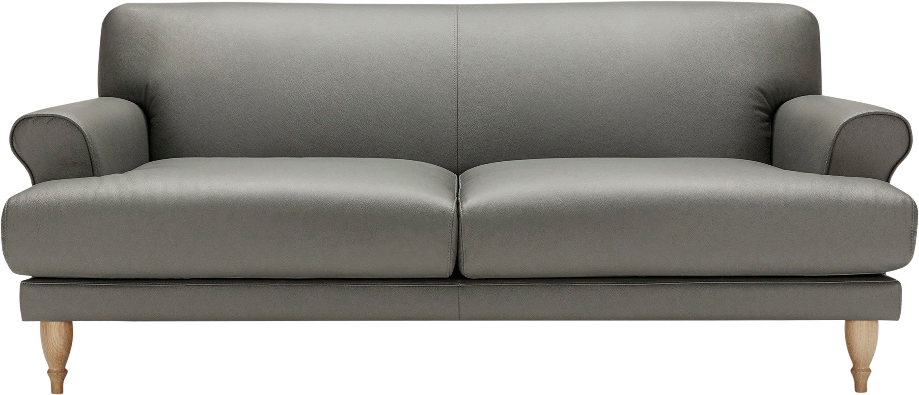 LOVI Sofa Ginger, 2-Sitzer, Eiche Polsterunterlage Füße in natur, Sitzunterfederung mit