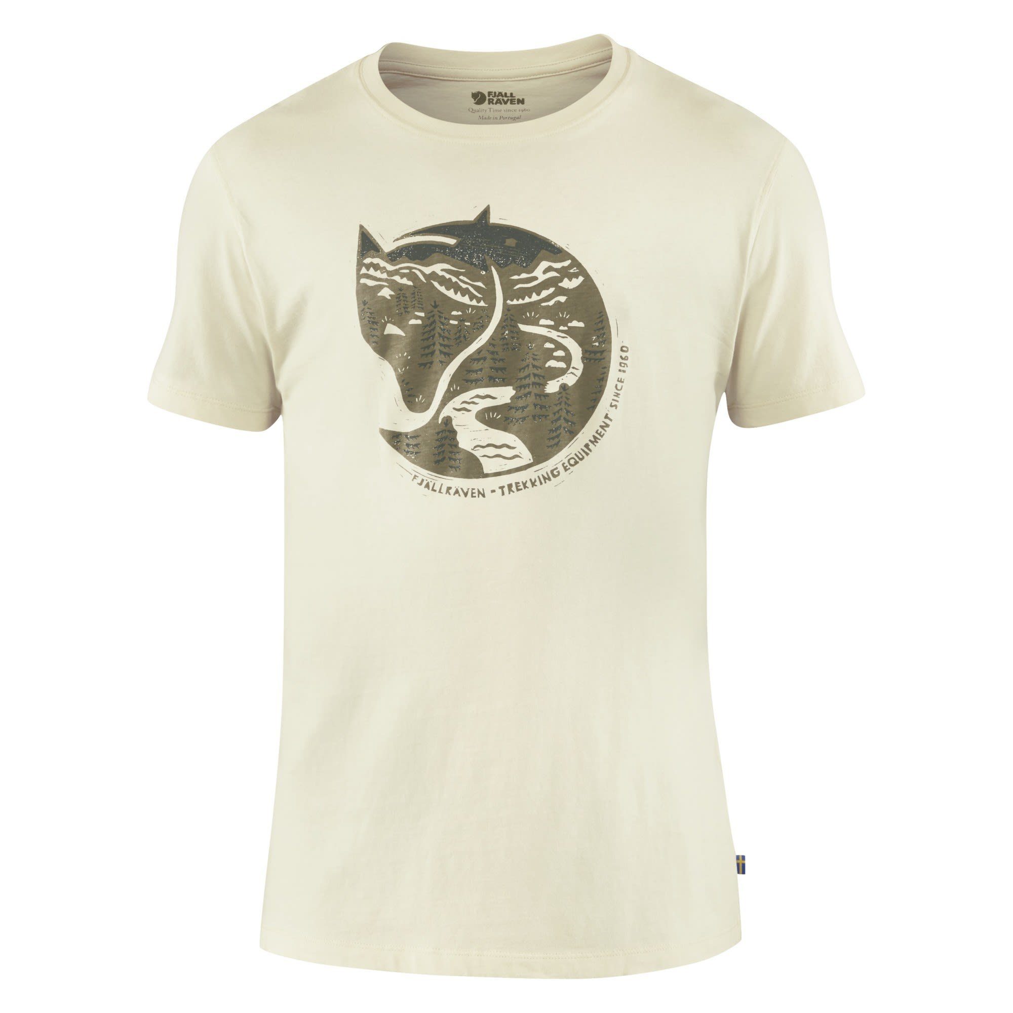 Fjällräven T-Shirt Fjällräven M Artic Fox T-shirt Herren Chalk White