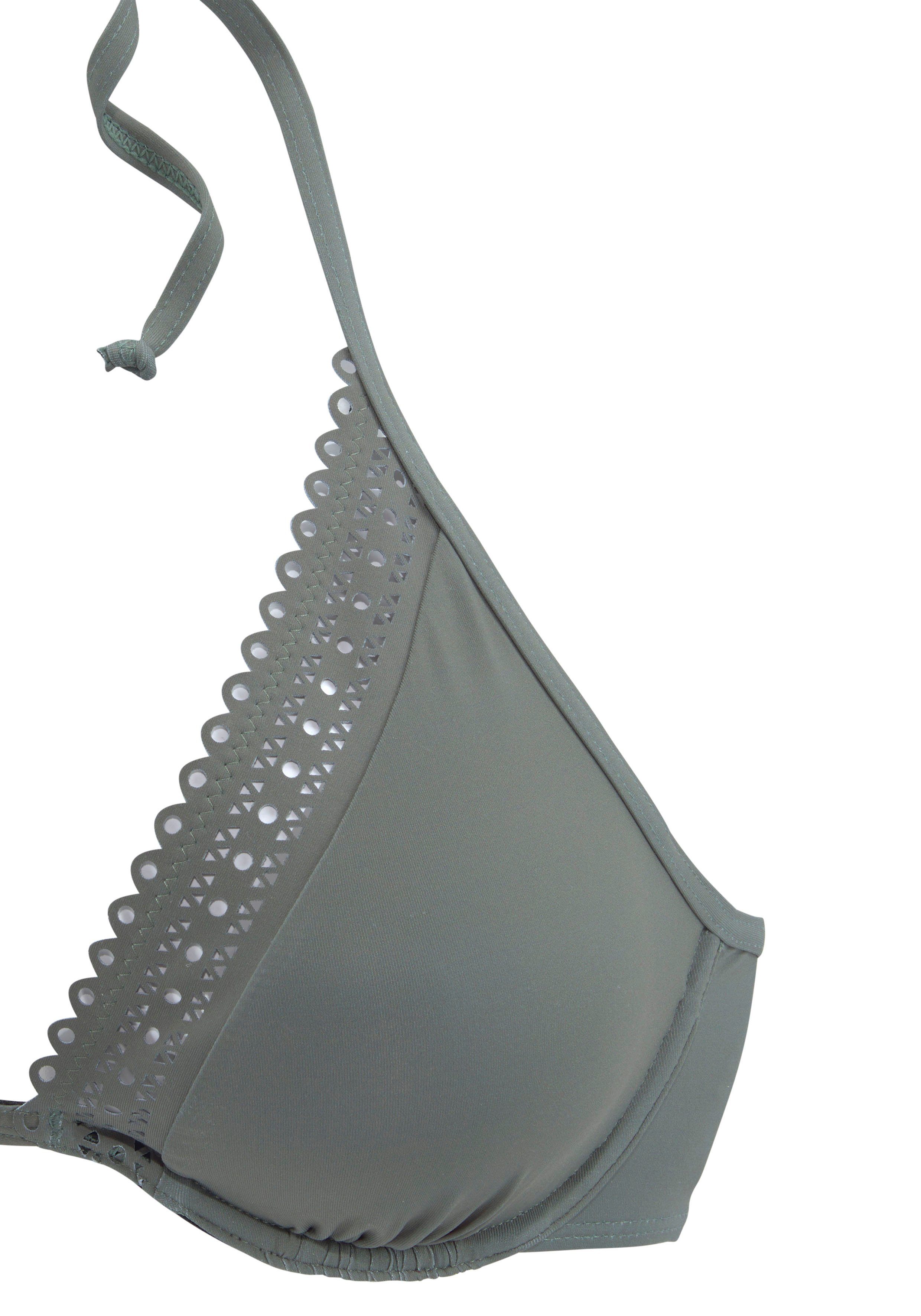 s.Oliver Bügel-Bikini-Top Aiko, mit Häkeloptik
