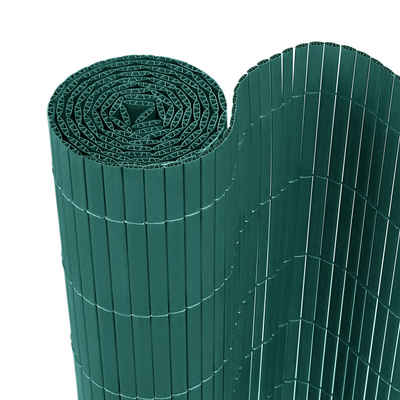 AUFUN Balkonsichtschutz Sichtschutzmatte PVC Grün Garten Sichtschutzzaun Kein Bohren erforderlich