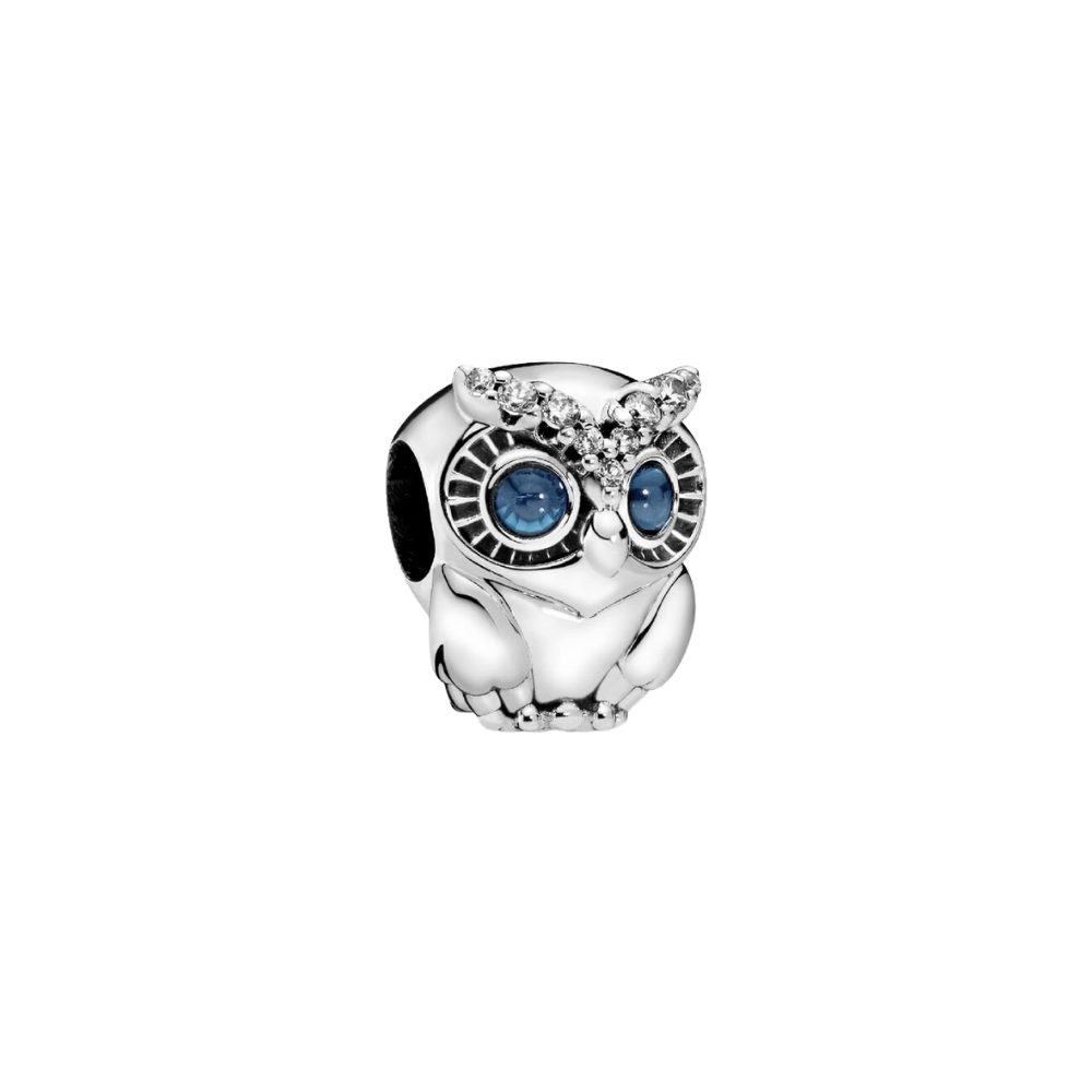 Pandora Charm-Einhänger 798397NBCB*, Eule, Tiere, Zirkonia